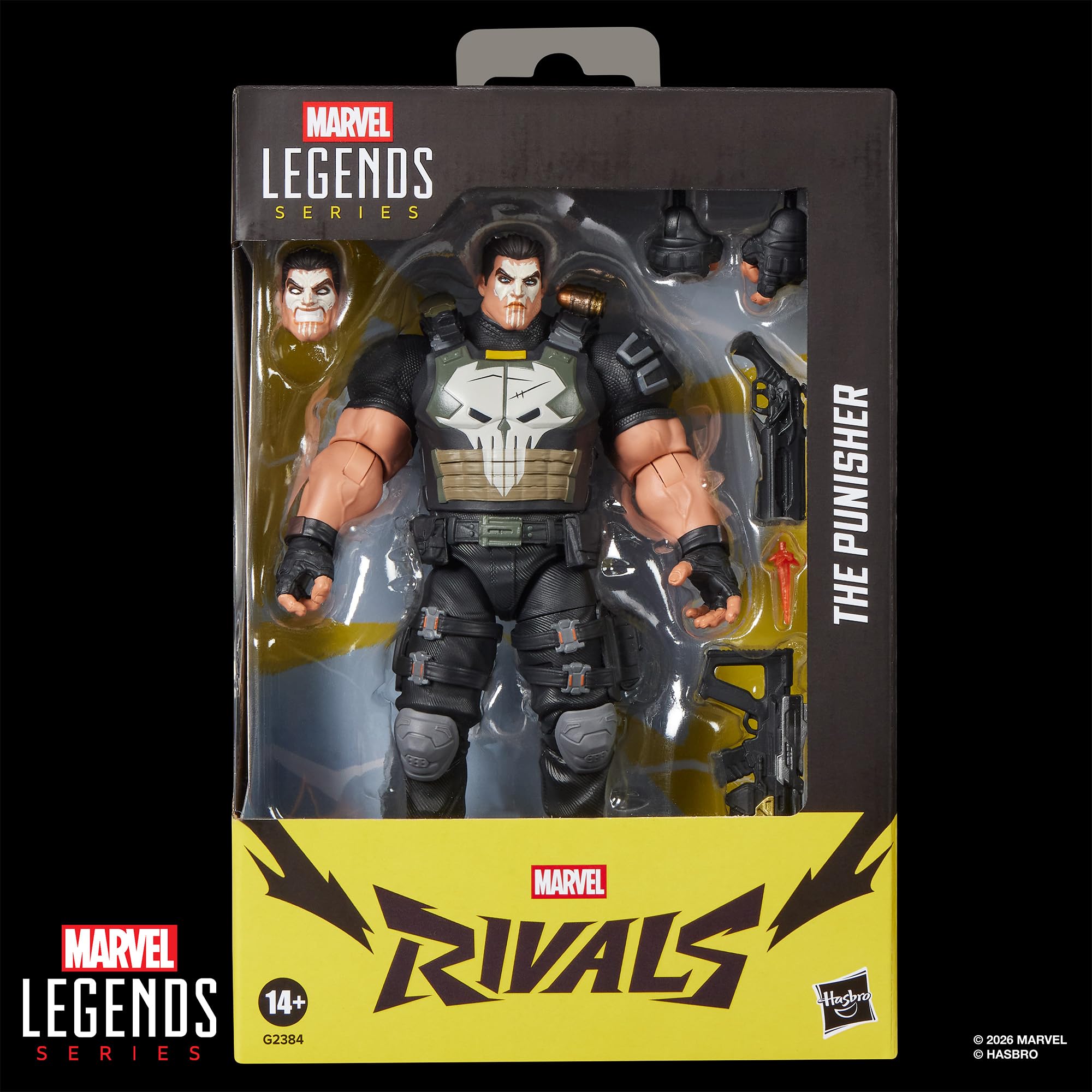 Marvel Legends Series The Punisher Action Figure - Marvel Rivals Video Game Inspired | 6 Inch
