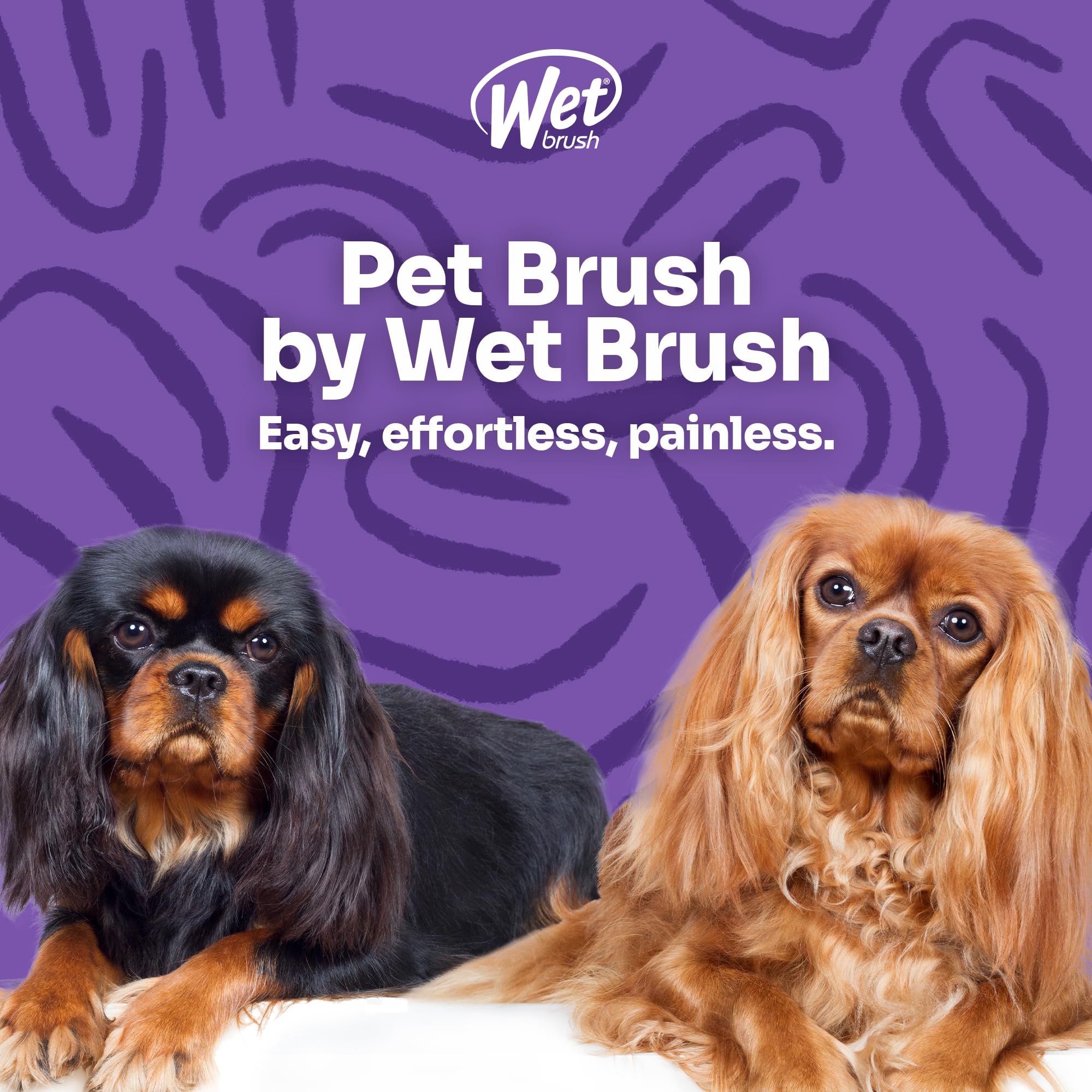 Wet Brush Pet Hair Brush - Large Dog Breed Detangler | Dog Camo | Ergonomic Handle 6