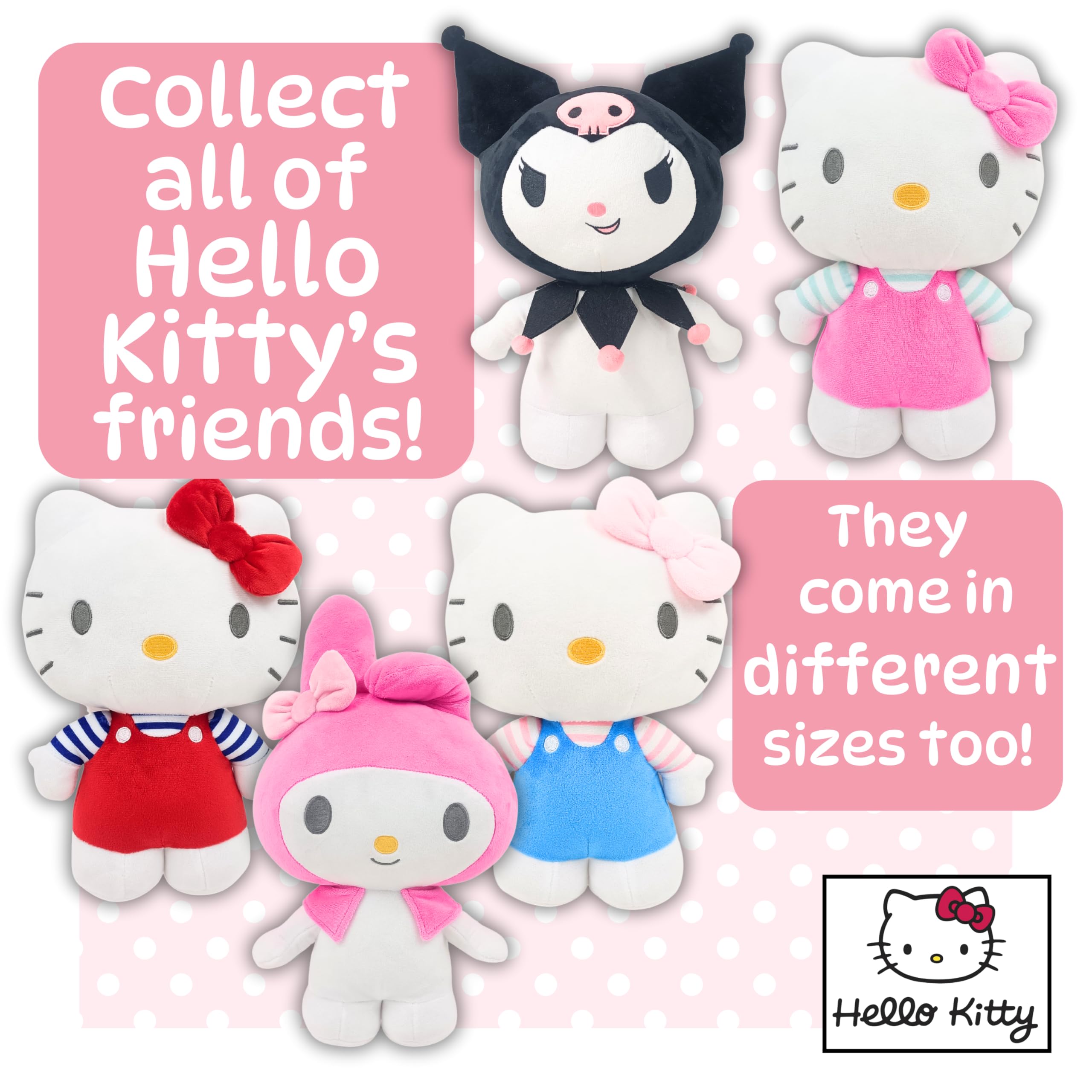 Hello Kitty Official Plush - 30 CM Large Standing Blue, Sanrio Collectible 11