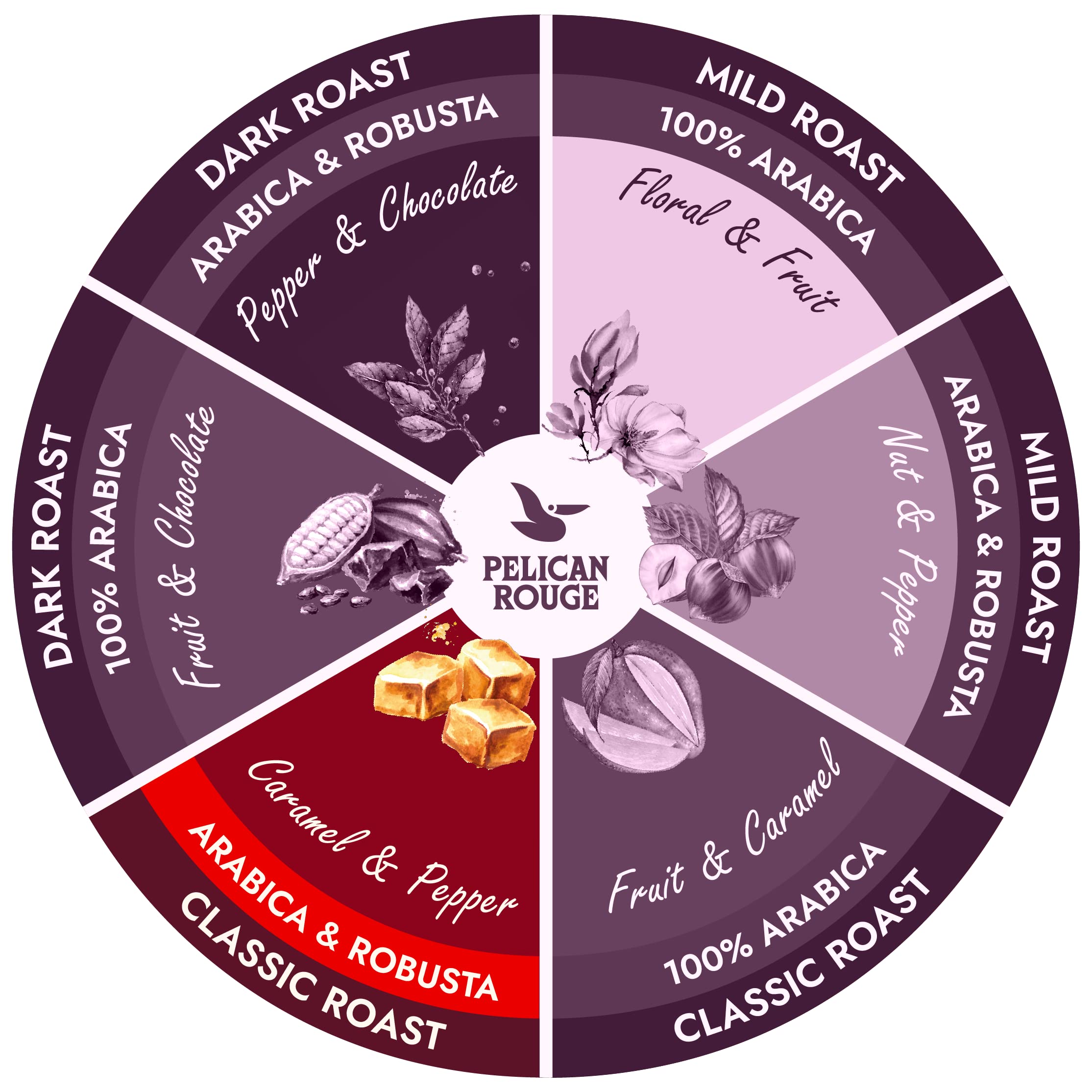 Miofino Pelican Rouge GRAND CLASSICO Whole Medium Roast Coffee Beans | 1kg 4