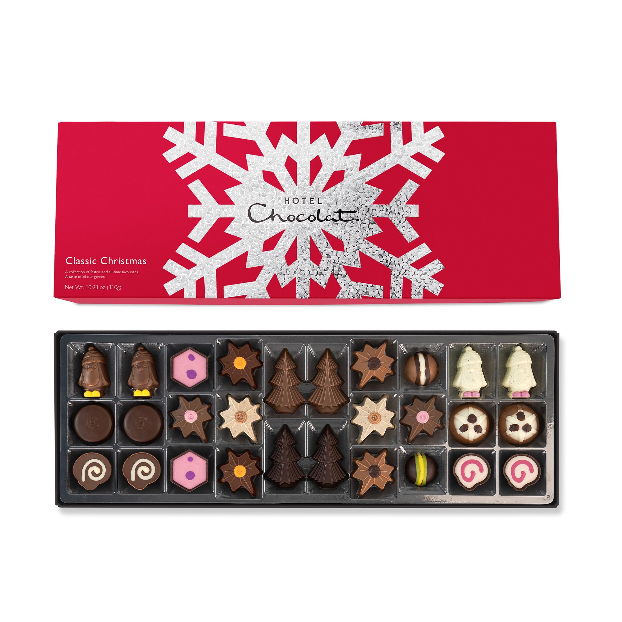 Hotel Chocolat Classic Christmas Sleekster - 28 Assorted Chocolates 2024 Edition