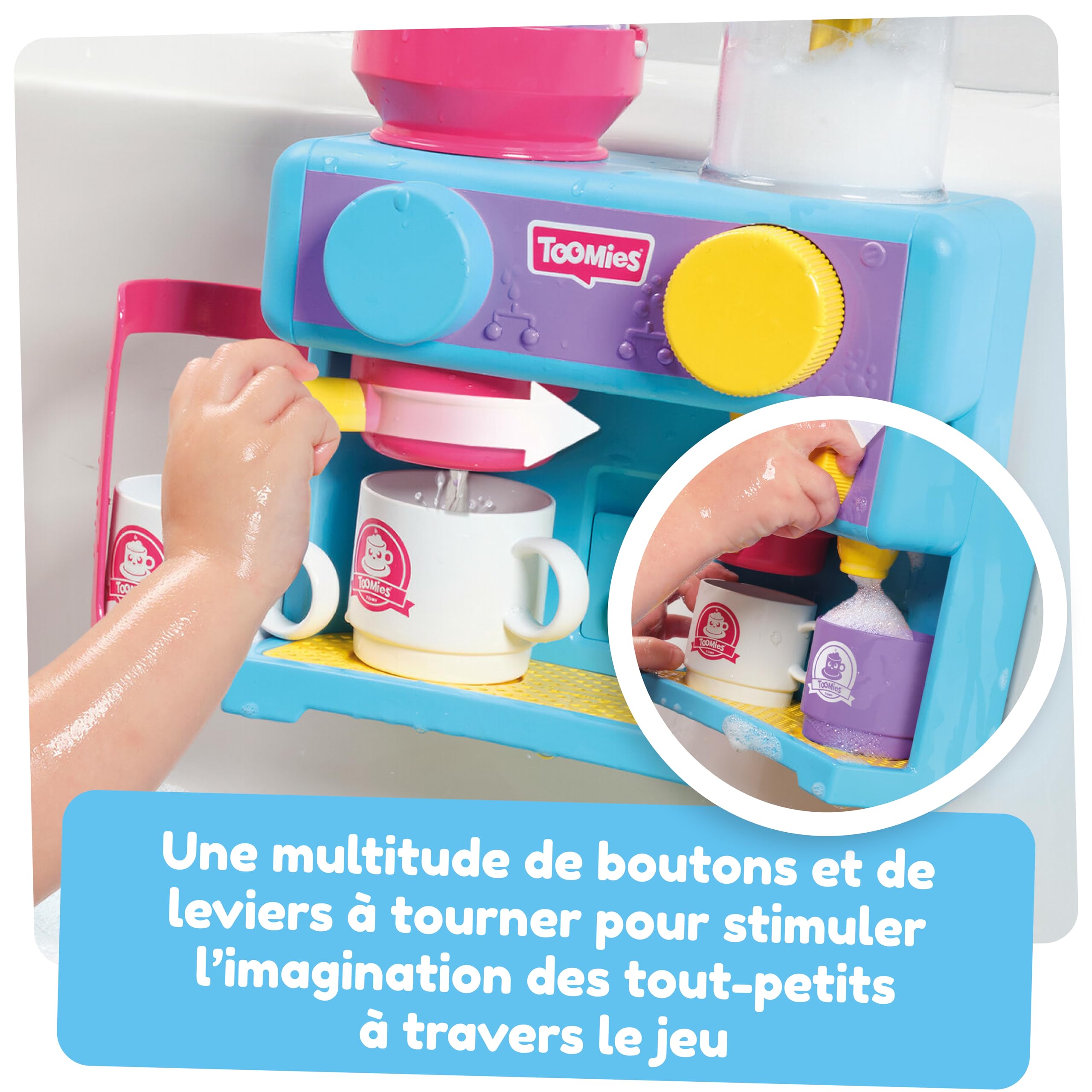 TOMY Toomies Bath Barista – Baby-Badespielzeug zum Spielen als Café für Kleinkinder ab 18 Monaten 3