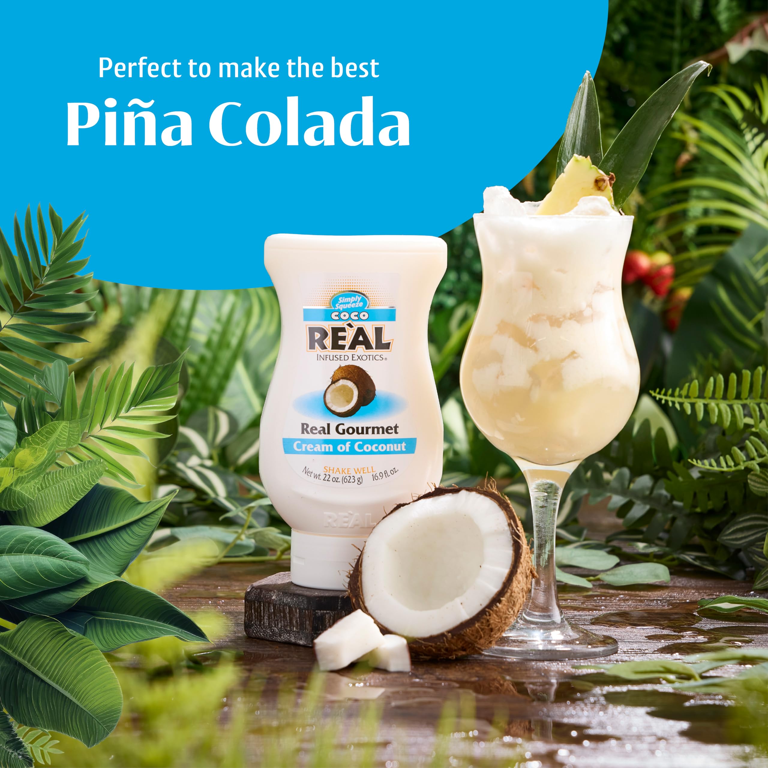 Reàl Infused Exotics - Coco Reàl Cream of Coconut | 500ml Squeezy Bottle