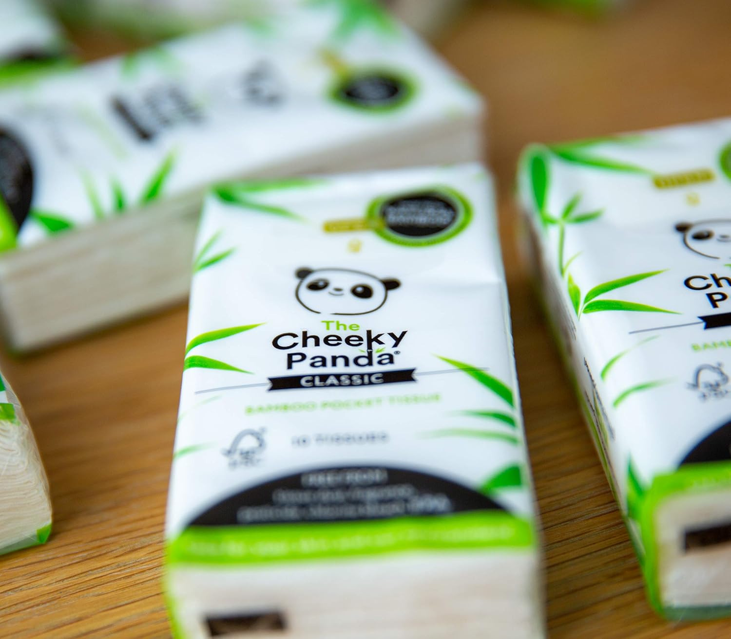 The Cheeky Panda - Bamboo Pocket Tissues Bulk Box (96 Packs, 10 Tissues per Pack) 4