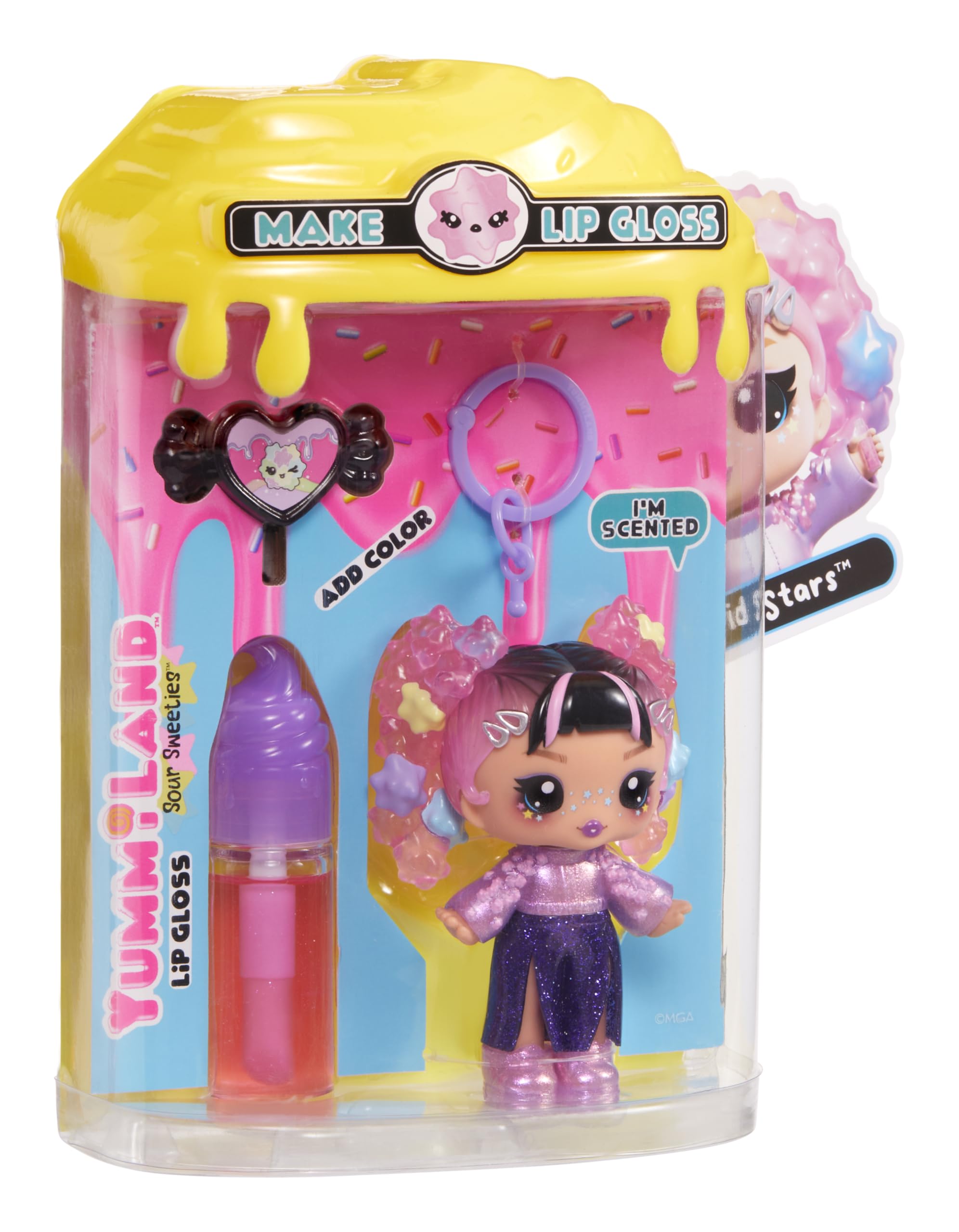 Yummiland Lip Gloss Doll - Sour Sweeties Astrid Stars - DIY Lava Lamp Lip Gloss Kit & Fashion Doll for Kids 5