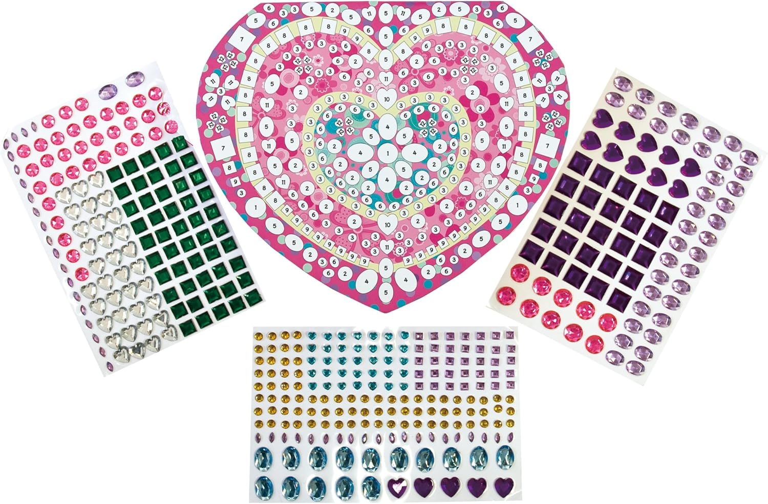 Galt Sparkle Jewellery Box Craft Kit - Heart-Shaped Gem Art for Kids 6+