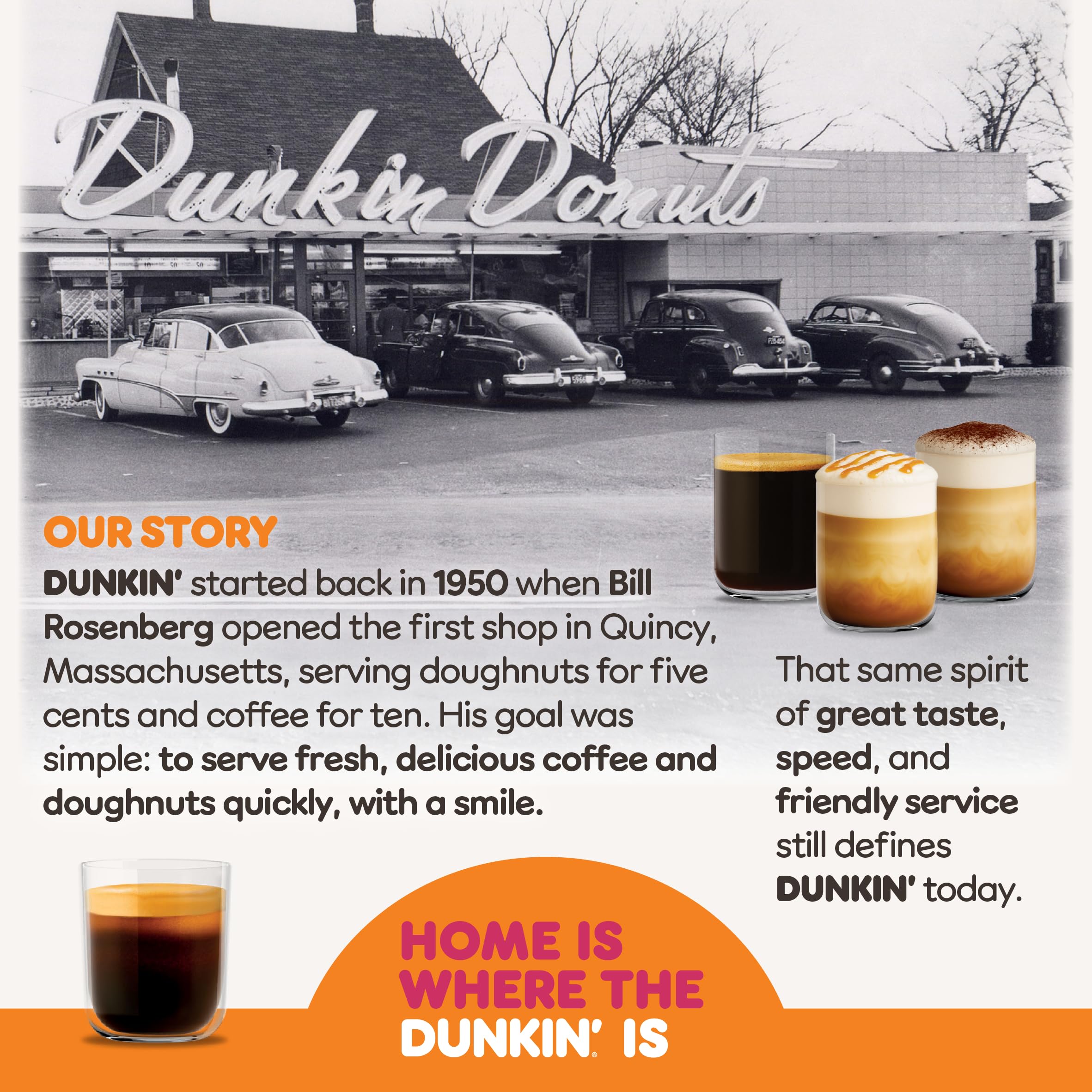 Dunkin' Donuts Caramel Blend Coffee Capsules for Nespresso | Medium Roast, Intensity 7 | 10 Count 4