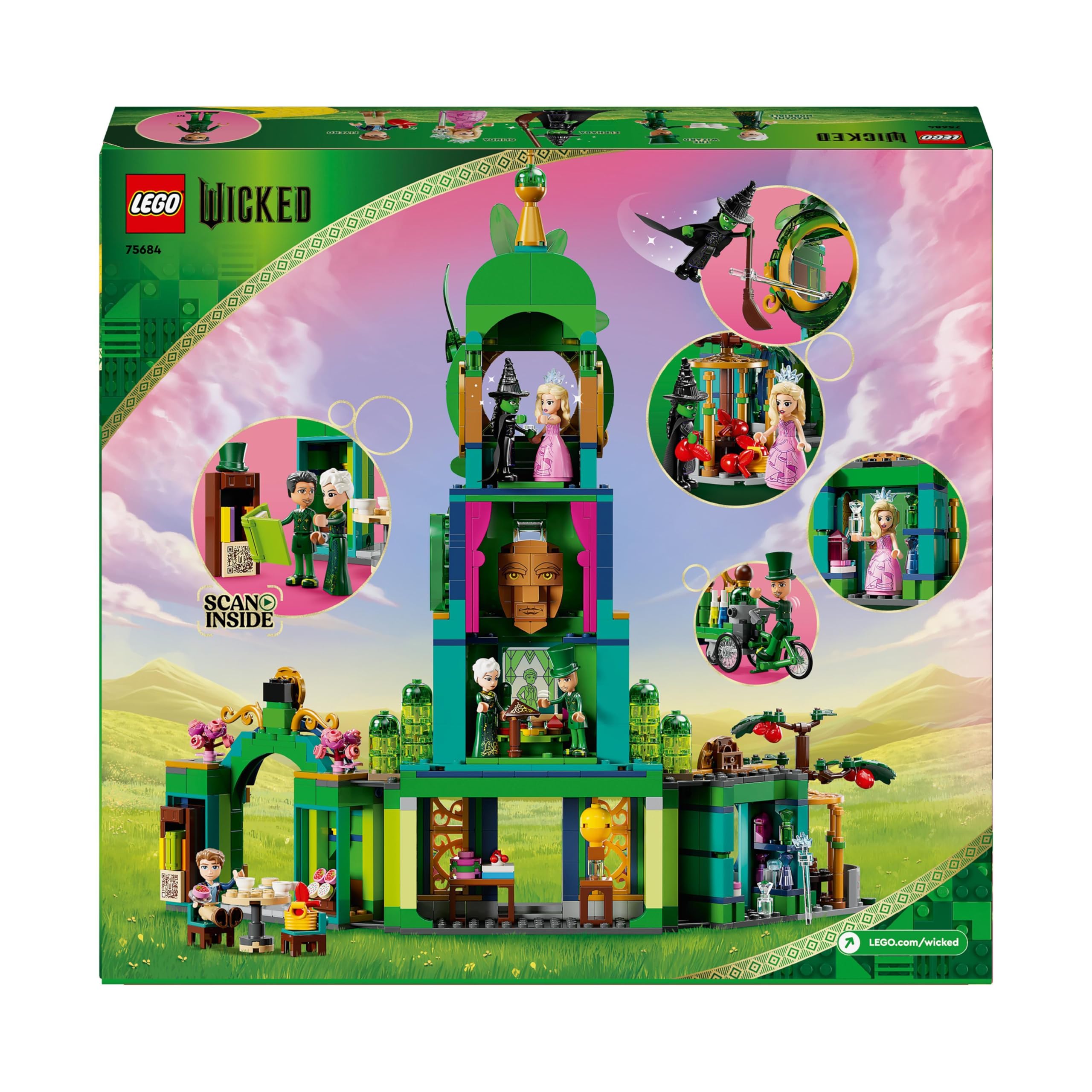 LEGO Wicked Welcome to Emerald City Set - 3-Story Building Toy with 5 Mini-Dolls 9