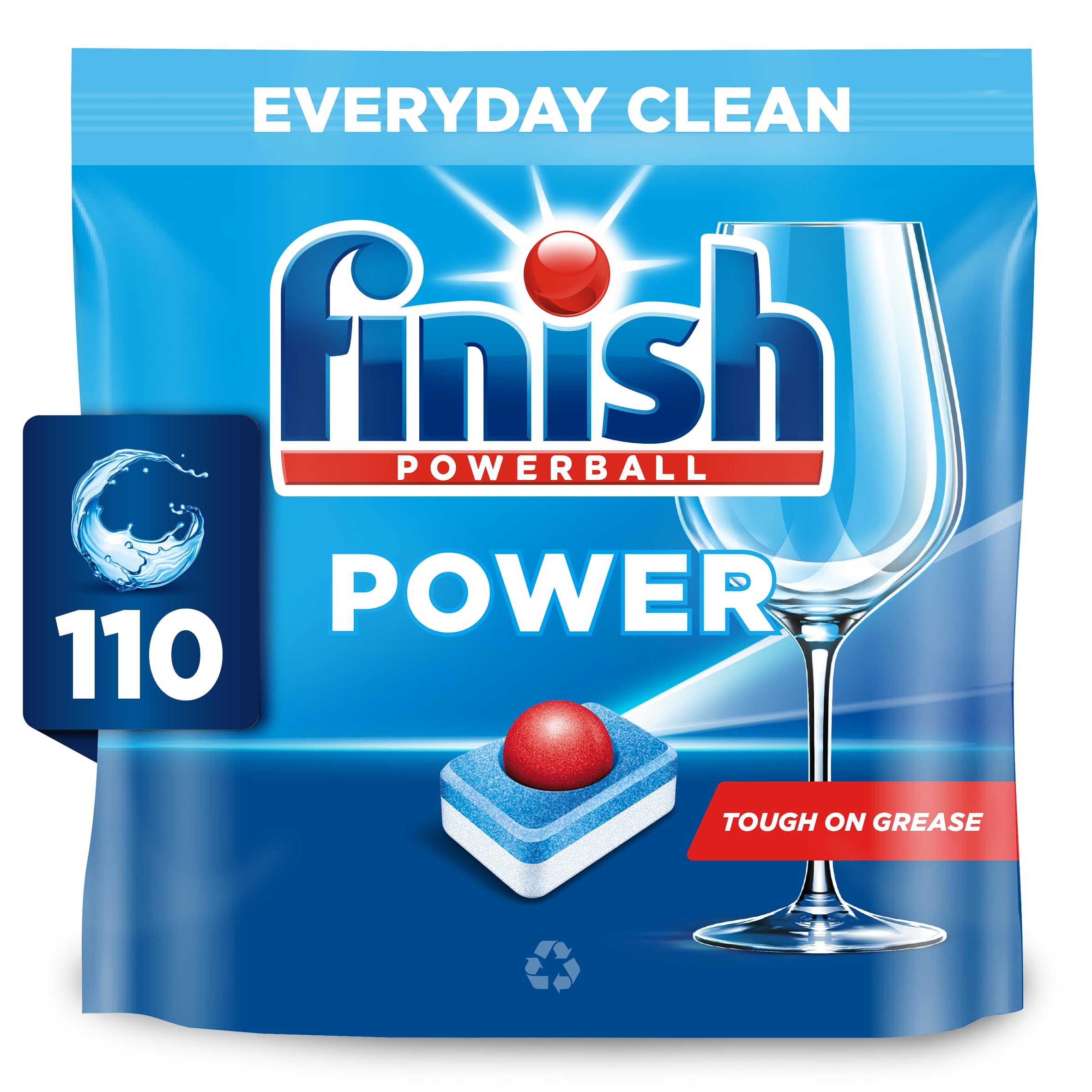 Finish Max All in 1 Powerball Dishwasher Detergent Tablets, 110 Tabs 7
