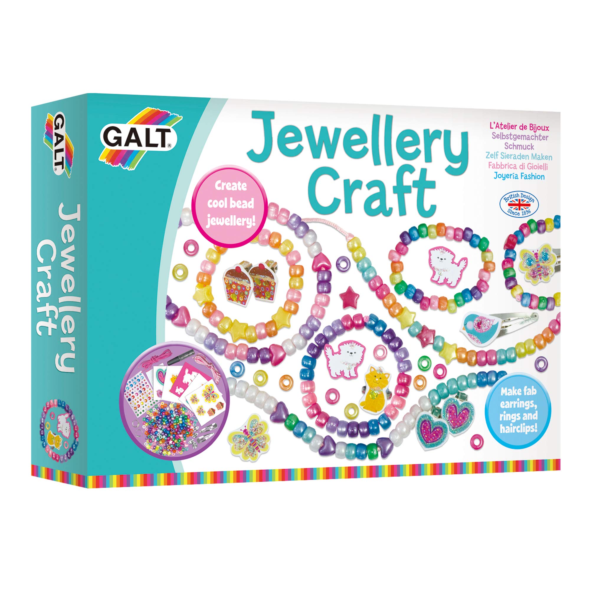 Galt Creative Cases Schmuck-Bastelset – Kunst &amp; Handwerk für Kinder ab 5 Jahren 7