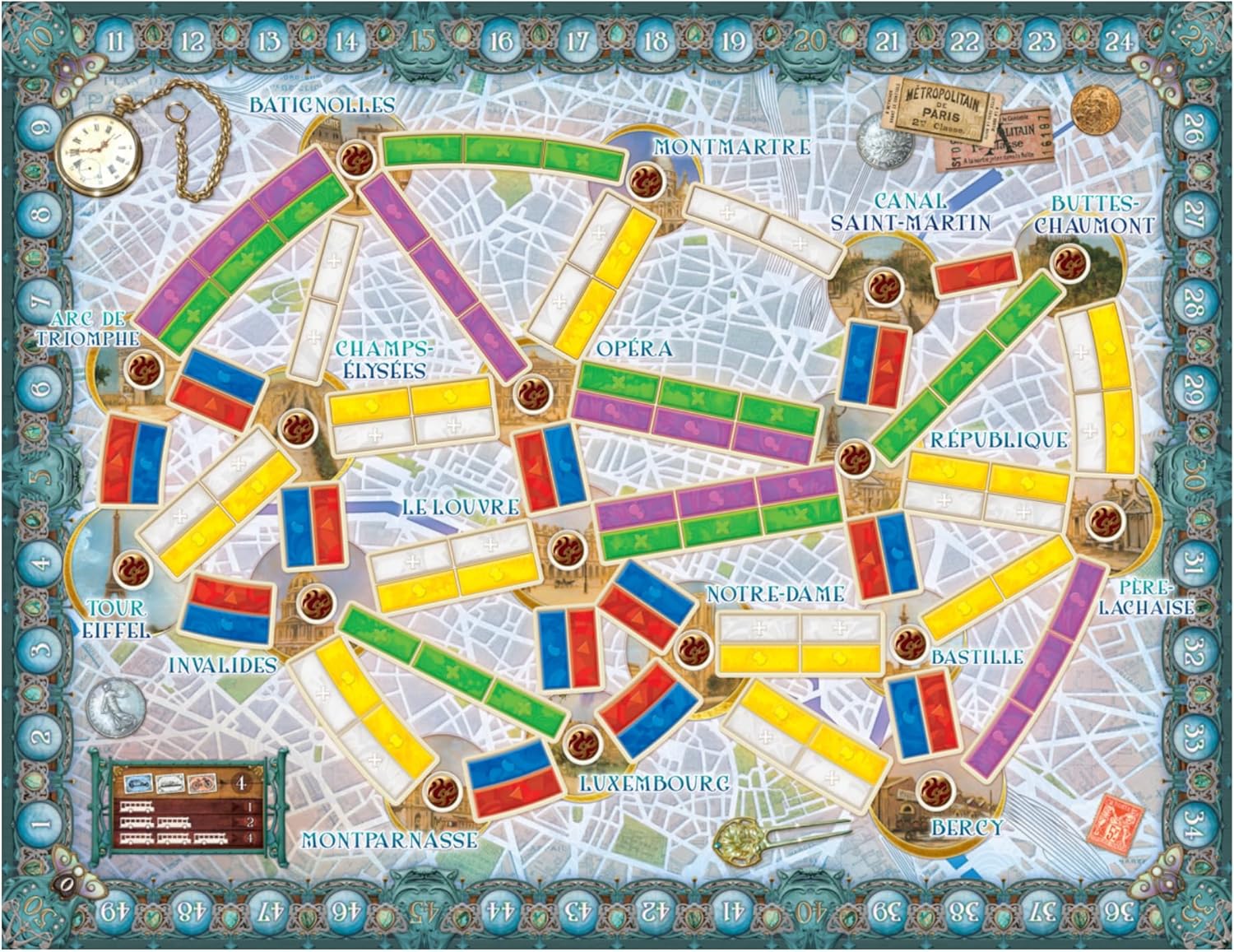 Days of Wonder Ticket to Ride Paris Board Game 3