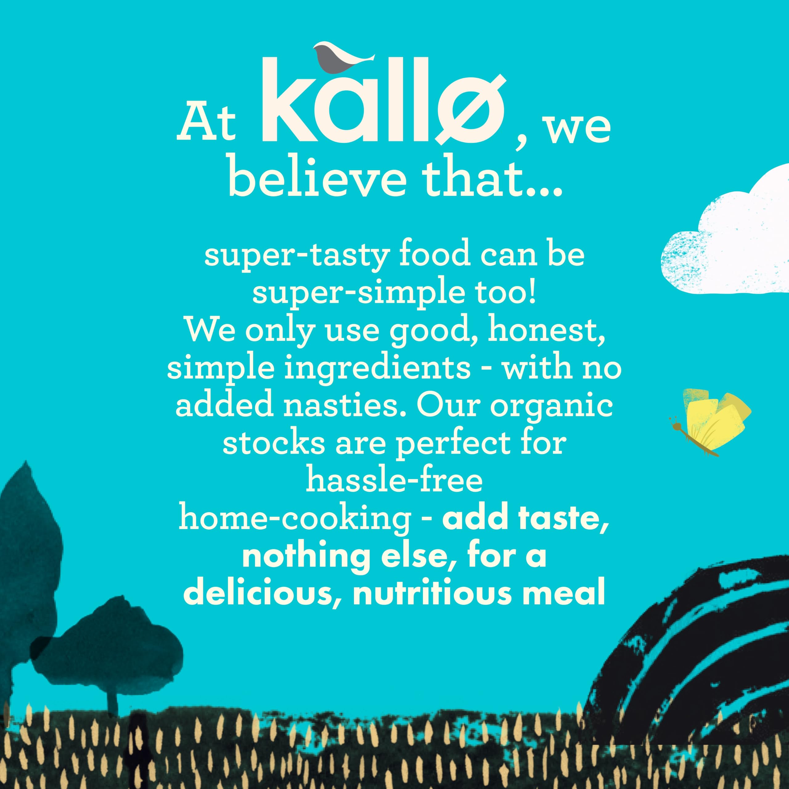 Kallo Organic Chicken Stock Cubes, Gluten Free & Coeliac Friendly, 96-Pack (12 x 8)