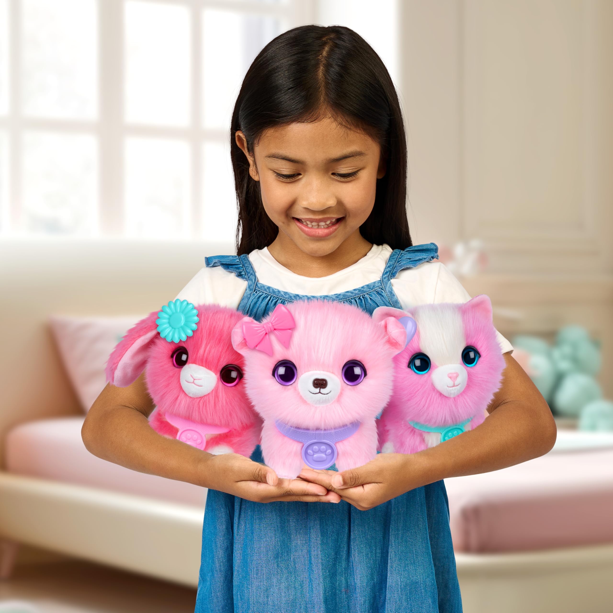 Scruff-a-Luvs Pet Scruffs Pink – Wasch- und Enthüllungs-Mysteriöses Plüschtier, 19 cm groß 3