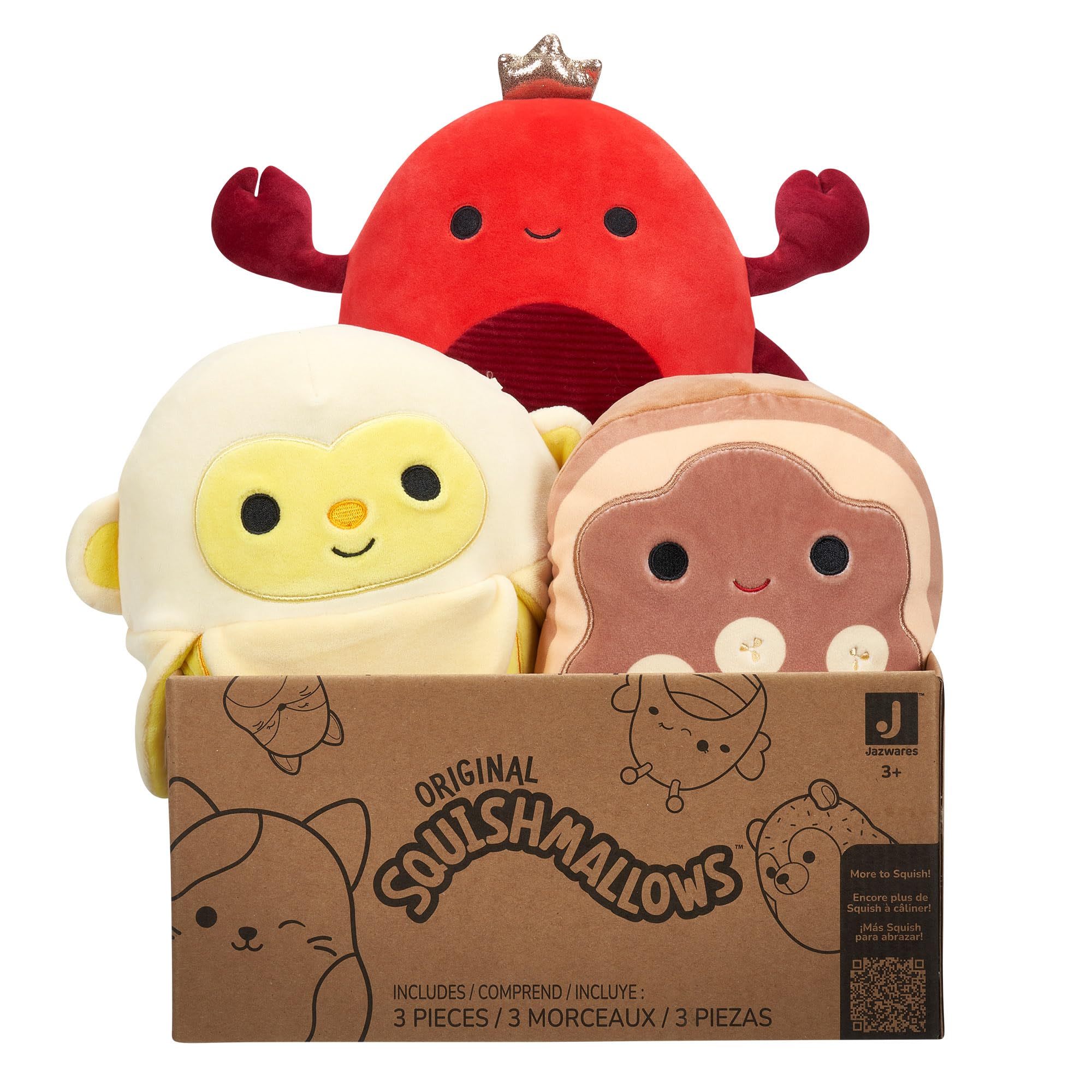 Squishmallows Original 8-Inch Mystery Pack - 3 Pack Ultrasoft Plush Toys for Kids 5