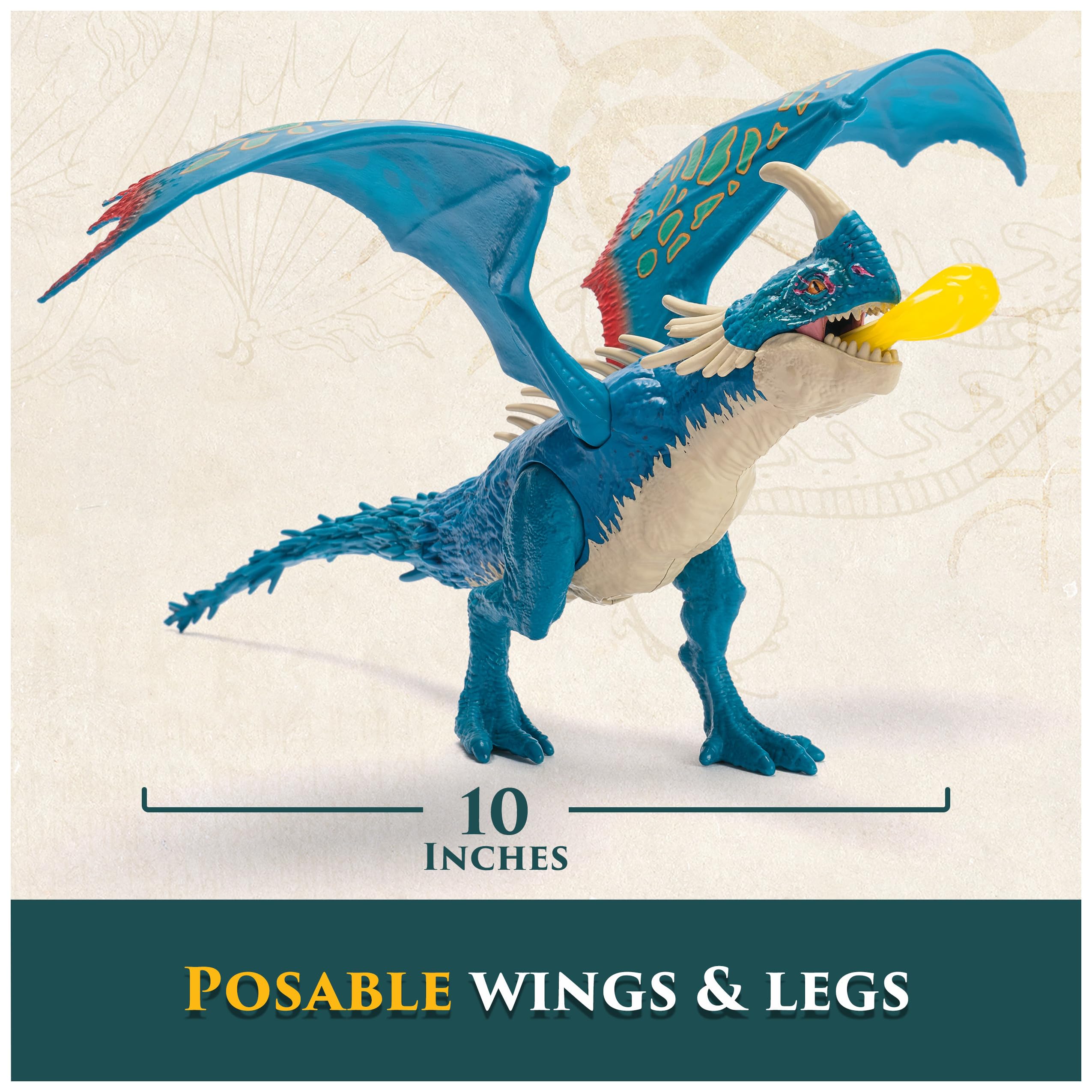 Dreamworks Dragons Battle Dragons Fire Blast Deadly Nadder - 10" Action Figure with Fire Projectile 3