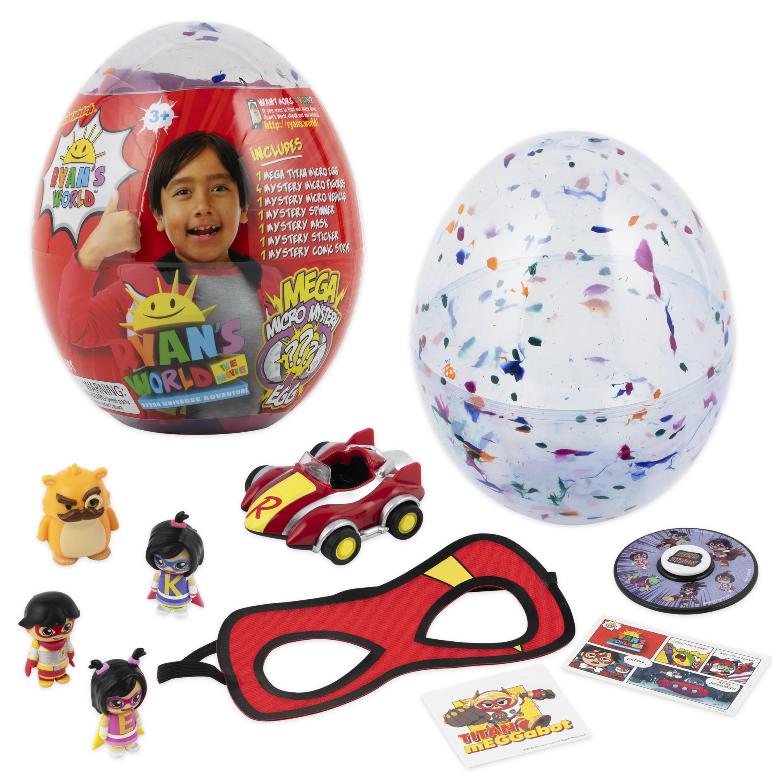 Ryan's World: The Movie - Mega Microverse Egg with Micro-Ryan Figure