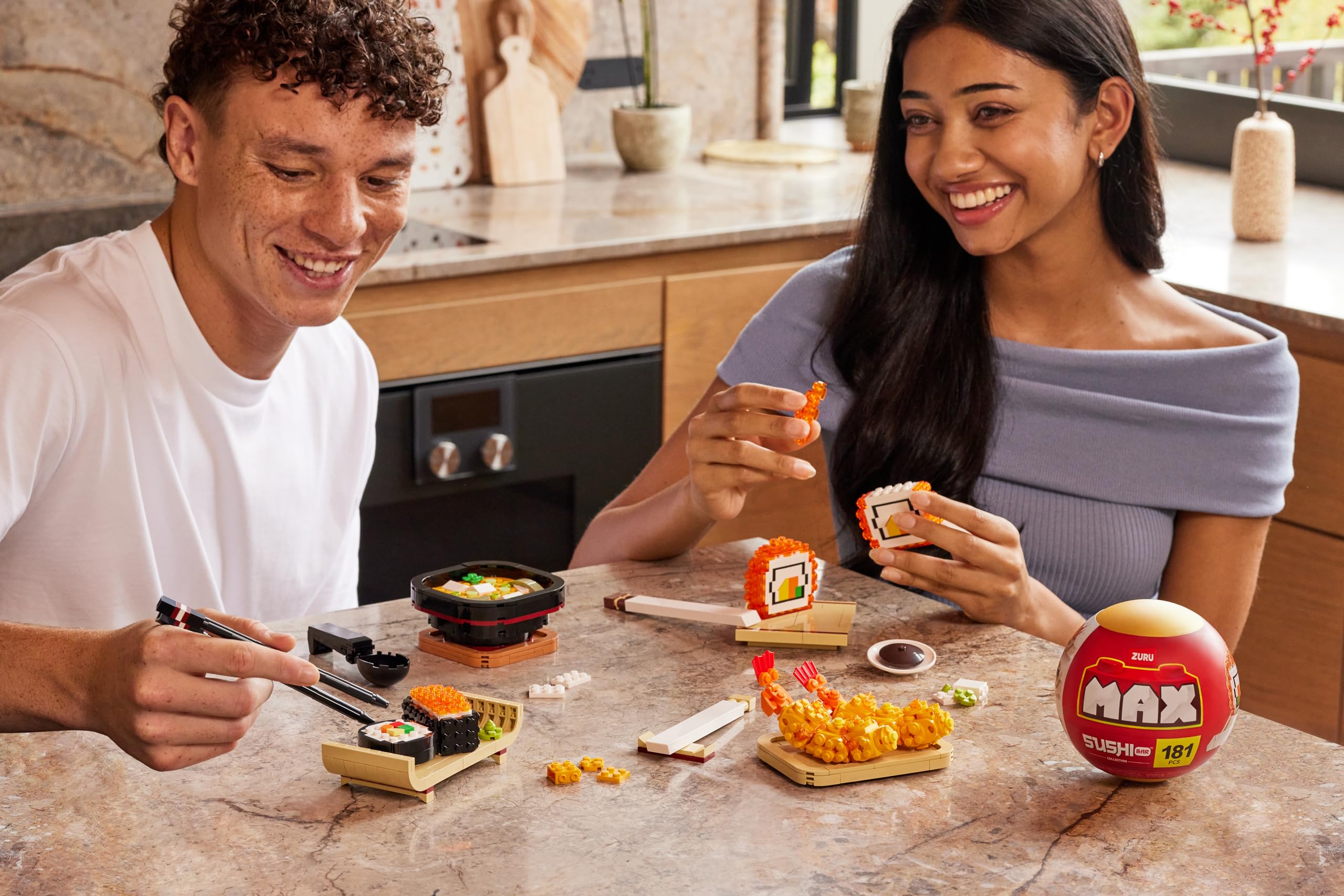 Max Build More Premium Sushi Bar Collection - 139-Piece Building Set for Ages 3+ 14