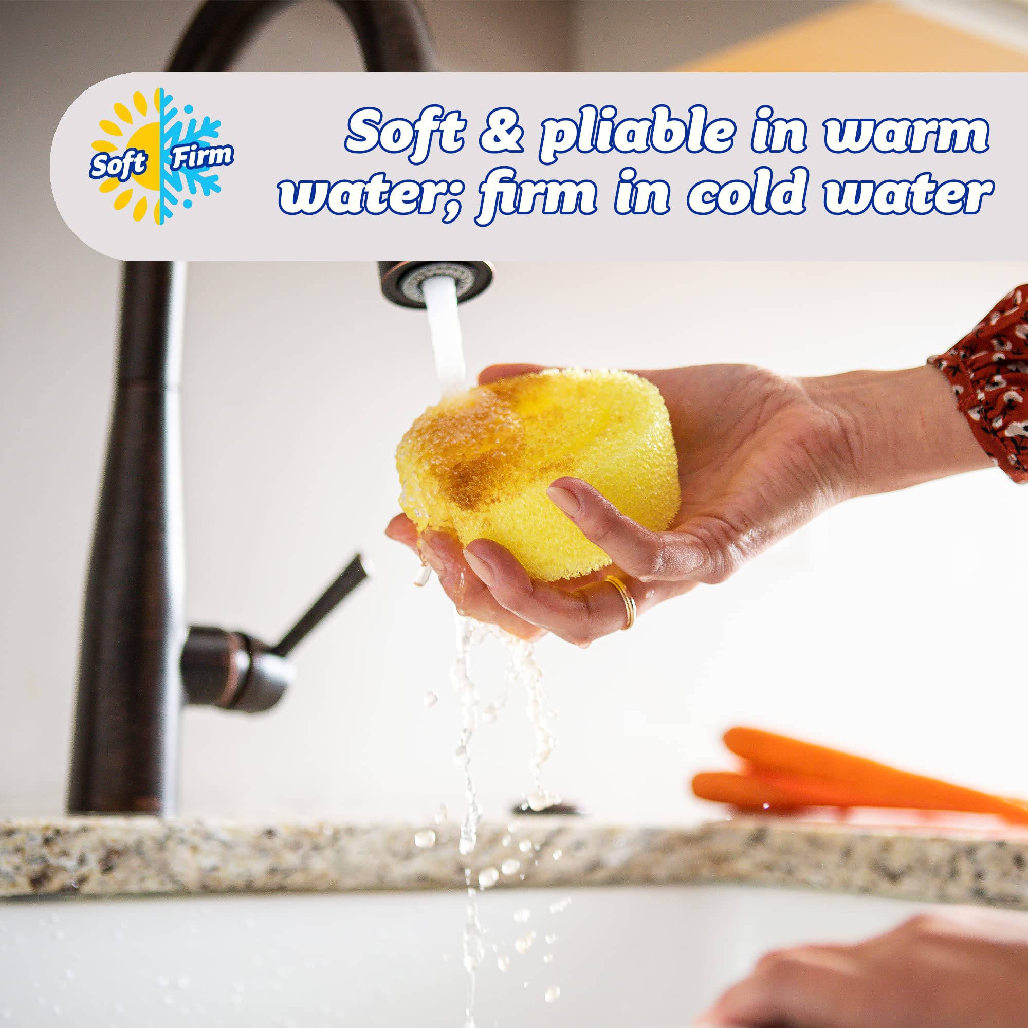 Scrub Daddy Dish Daddy Wand with Refill Heads, Sponge & Connector - Yellow 6