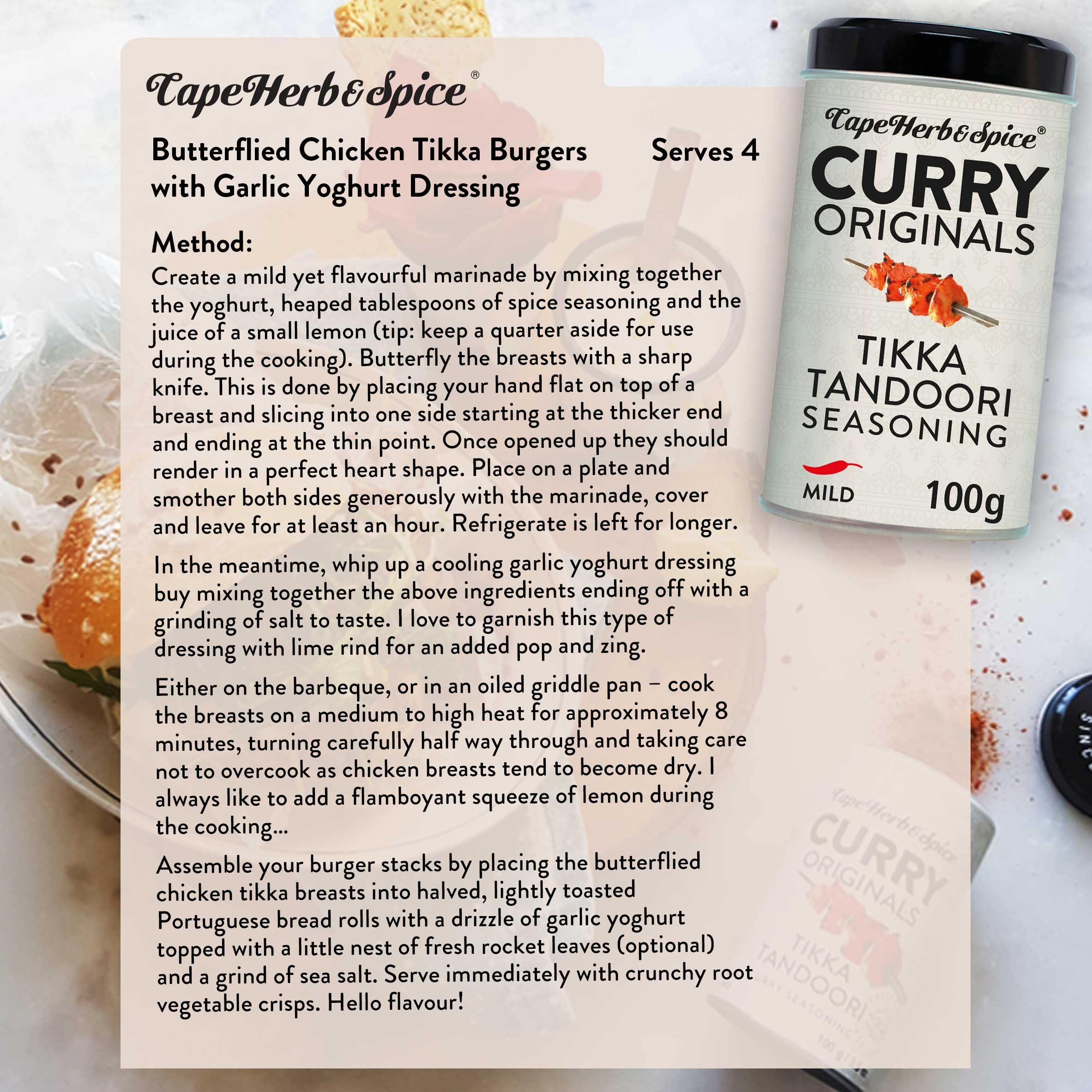 Cape Herb &amp; Spice Curry Originals Tikka Tandoori Curry Gewürzmischung 5