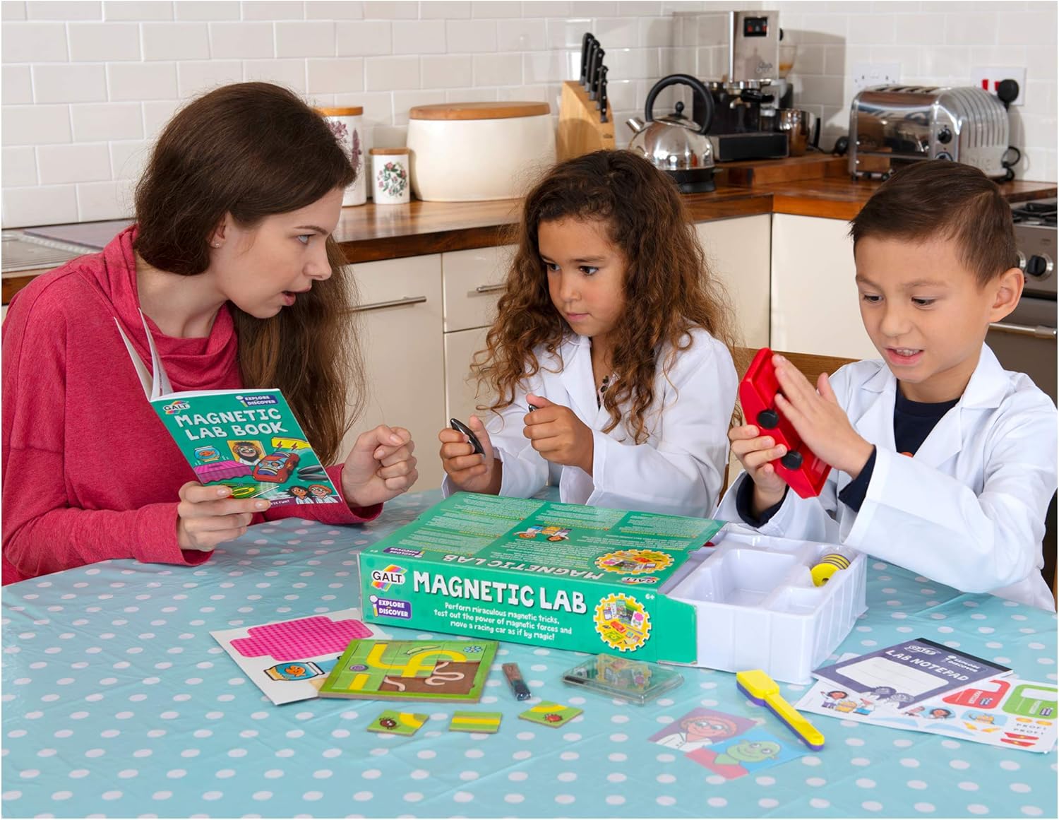 Galt Magnetic Lab Science Kit - STEM Learning Experiments for Kids Ages 6+ 3