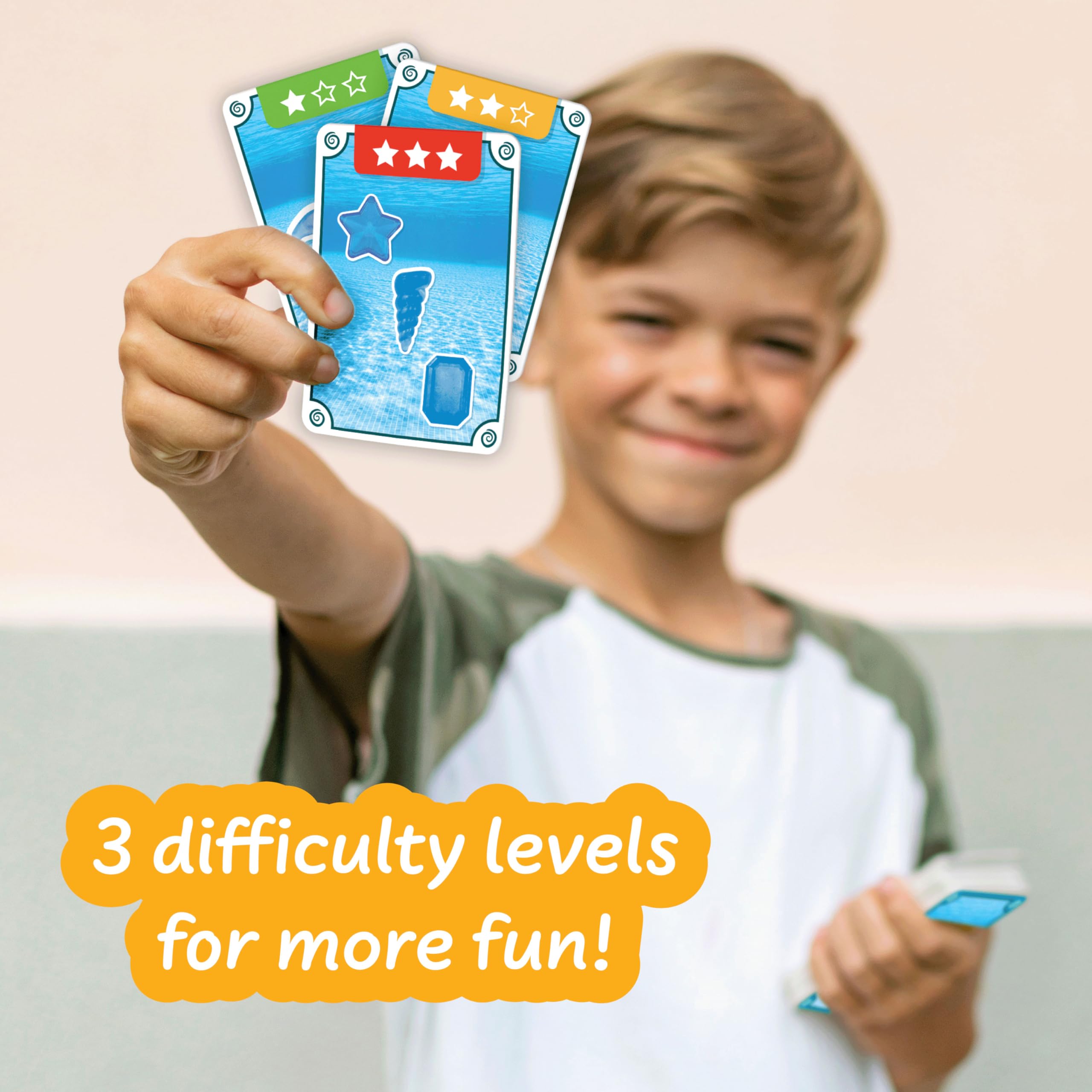 Science4you Water Games for Kids - 14 Sea Figures & 18 Waterproof Cards Pool Playset