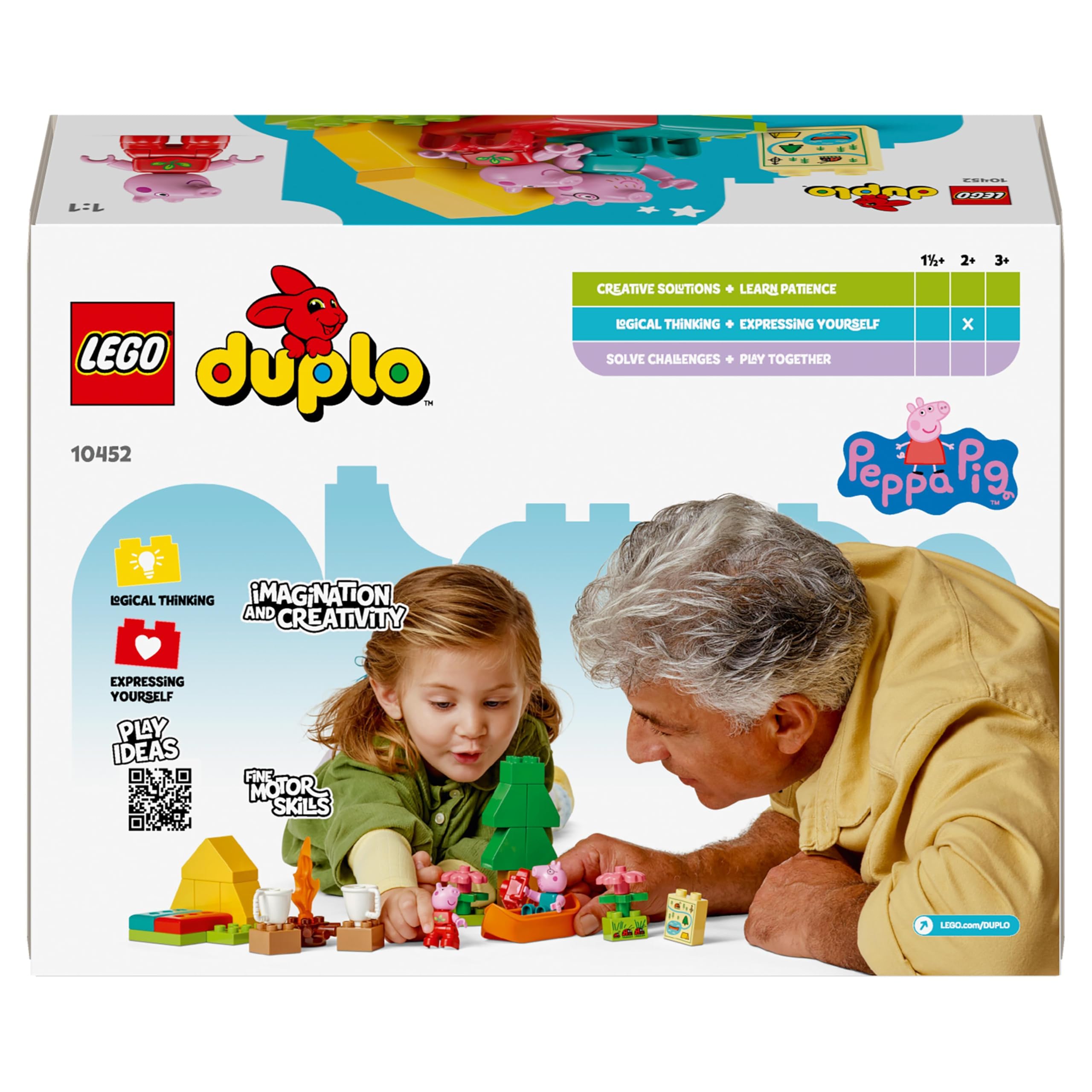 LEGO DUPLO Peppa Pig Camping Trip with Daddy Pig - Building Toy for 2+ Year Olds 5