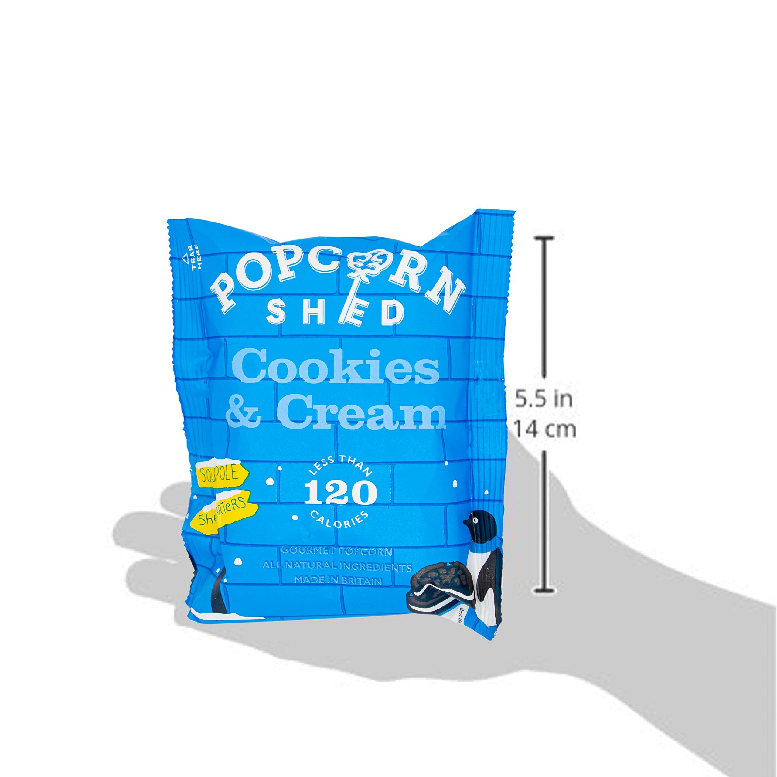 Popcorn Shed Cookies & Cream Popcorn Snack Pack - Handcrafted, All Natural | 24g Bag 5