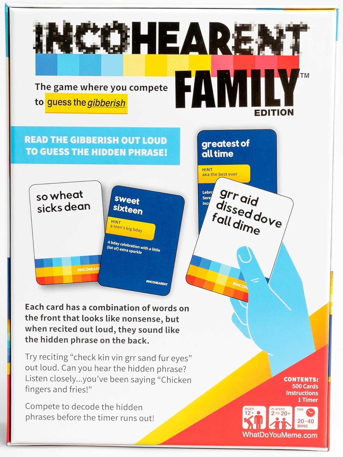 WHAT DO YOU MEME? Incohearent Family Edition - The Family Game Where You Compete 7