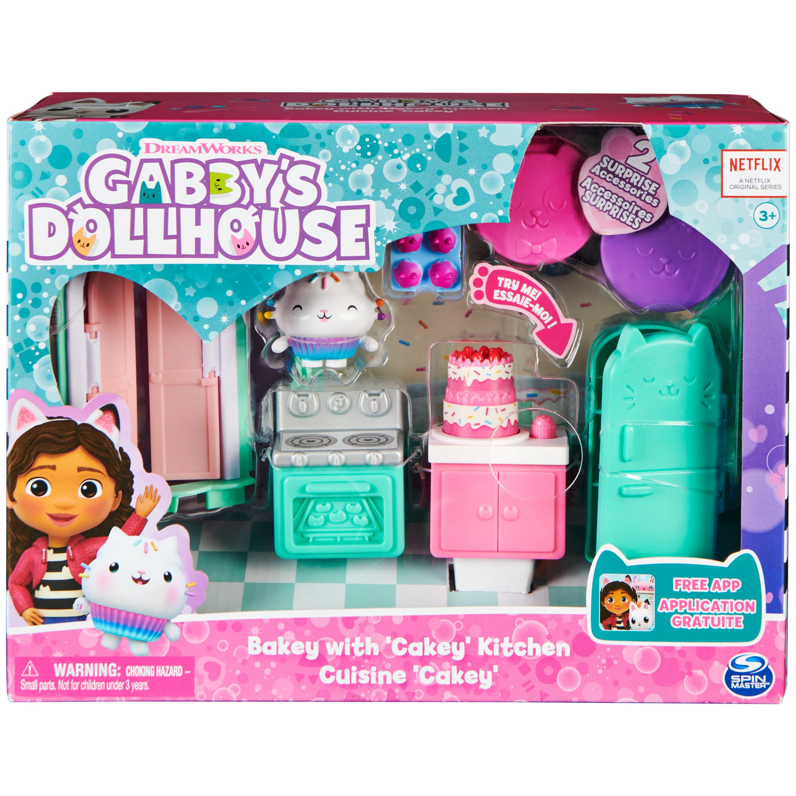 Gabby’s Dollhouse Bakey with Cakey Kitchen Playset - Spinning Cake & 2 Surprise Deliveries, Ages 3+ 10