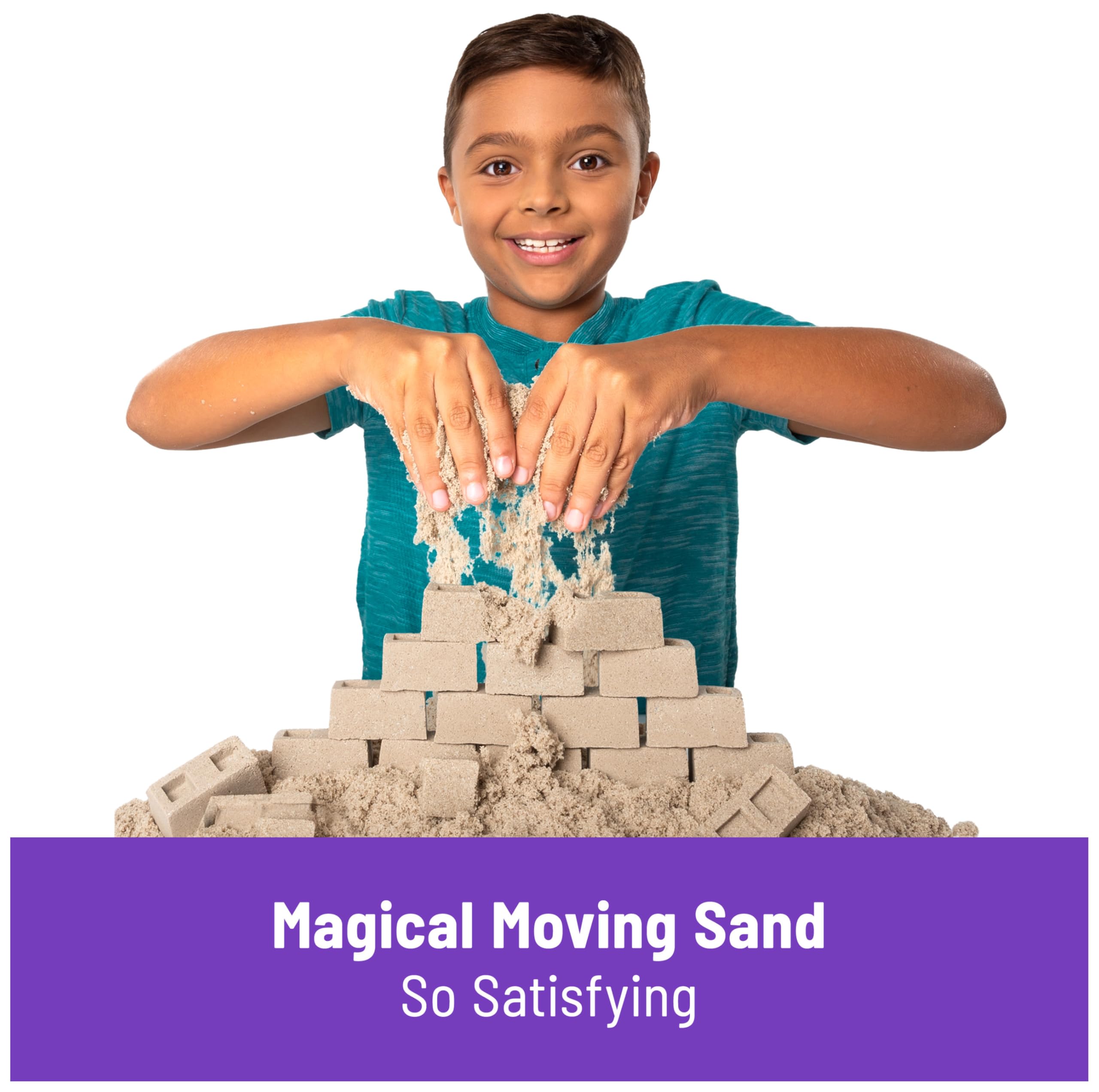 Kinetic Sand Construction Site Folding Sandbox Playset with Vehicle and 907g Sand | Ages 3+ 8