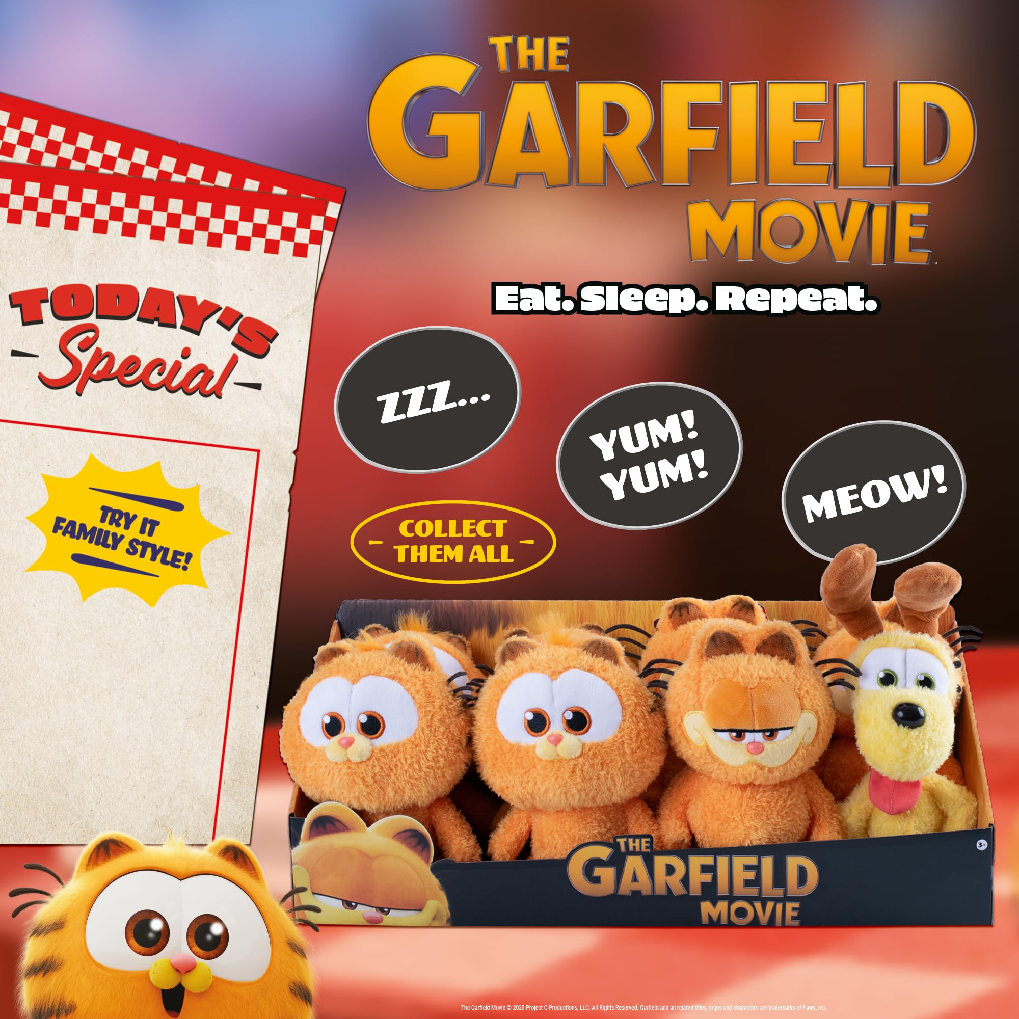 Animagic The Garfield Movie - Classic Garfield 8" Plush Toy 4