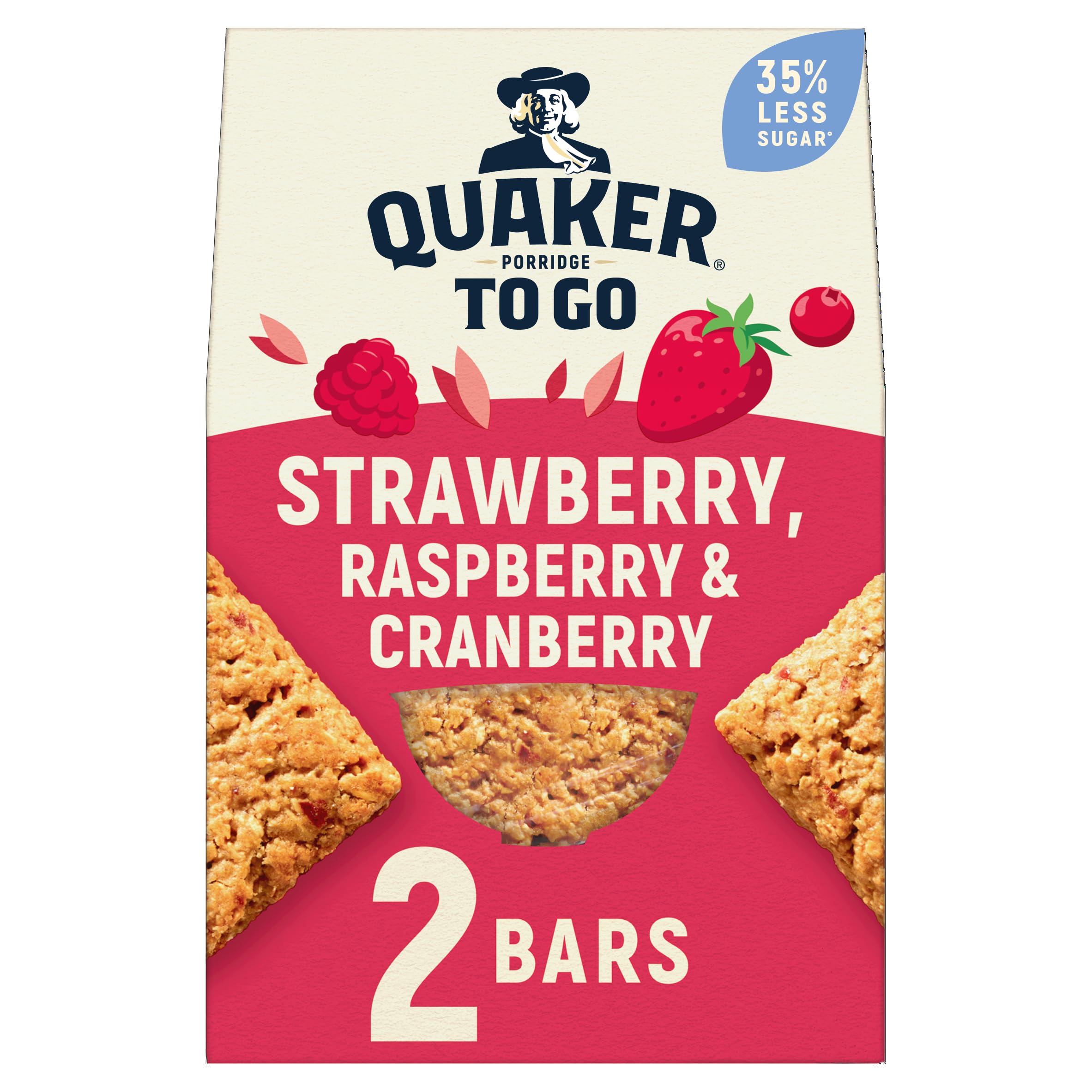Quaker - Mixed Berries Porridge To Go Breakfast Bars 2x55 g 4