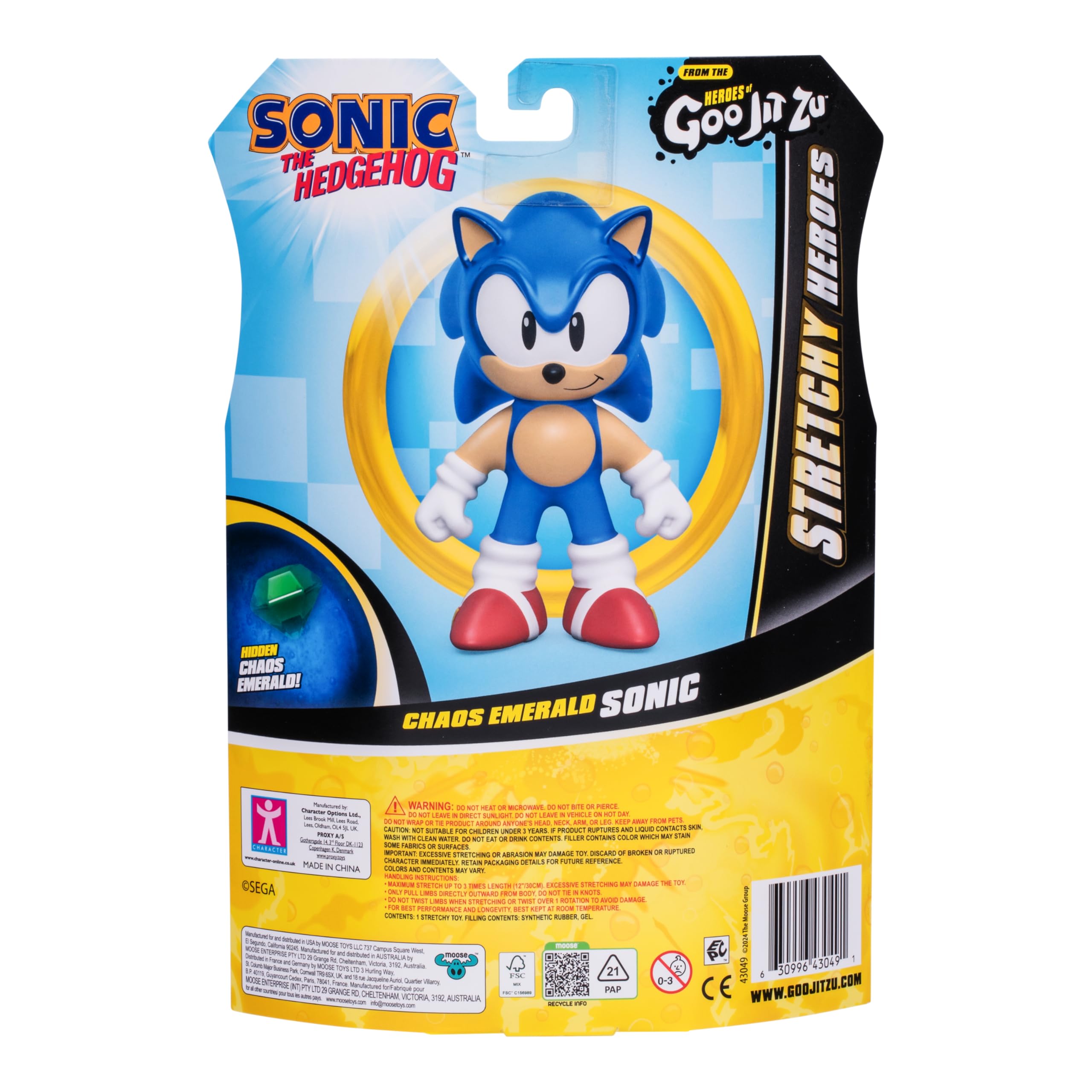 Heroes of Goo Jit Zu Sonic the Hedgehog - Chaos Emerald Sonic Stretchy Figure 3