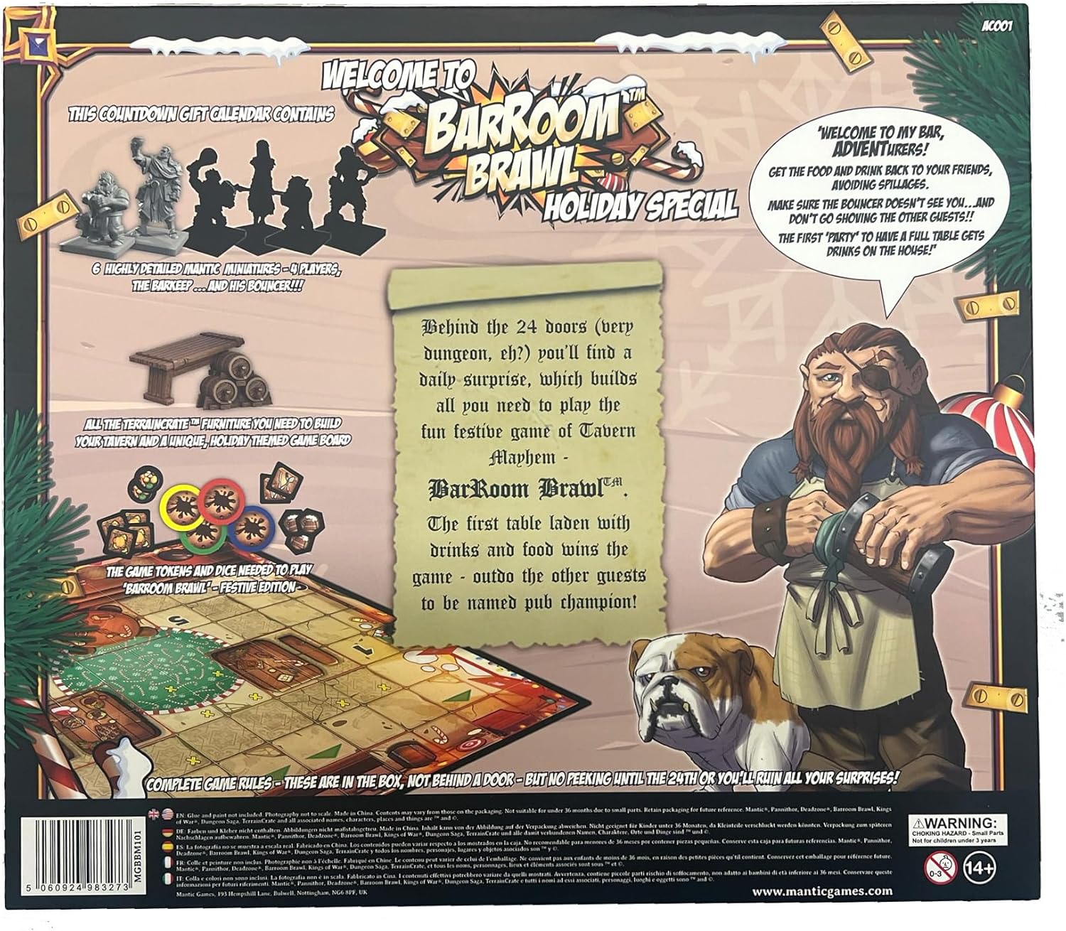 Mantic Games Tavern Mayhem – BarRoom Brawl Adventskalender-Spielset (MGBBM101) 11