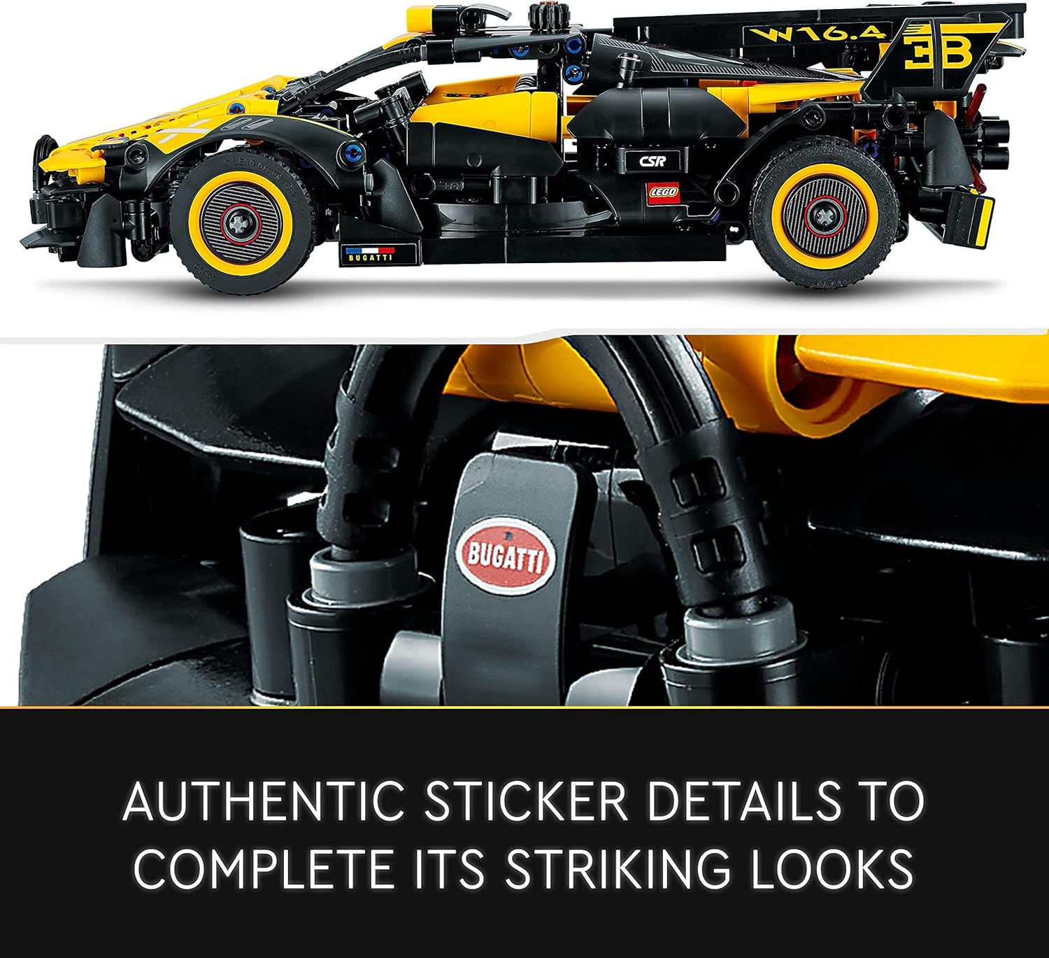 LEGO Technic Bugatti Bolide 42151 Building Set - Working W16 Engine & Scissor Doors for Ages 9+