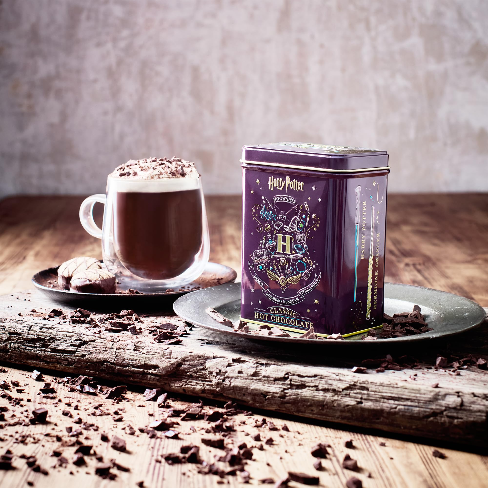 New English Teas Harry Potter Hot Chocolate Tin - Rich Powder Mix | 250g | Collectible