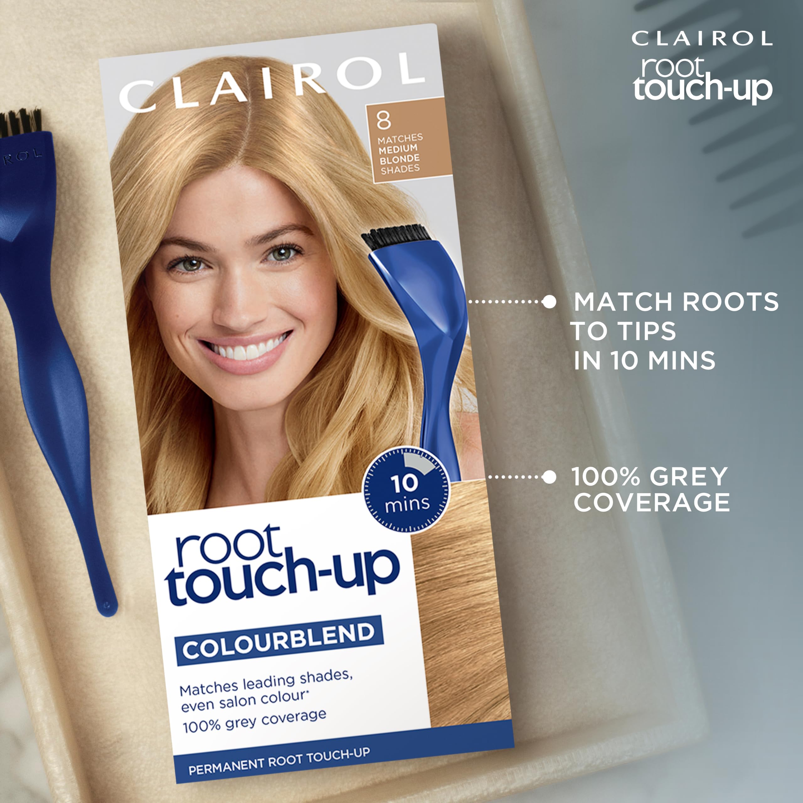 Clairol Root Touch-Up Permanent Hair Dye - 10 Extra Light Blonde (90g) 3