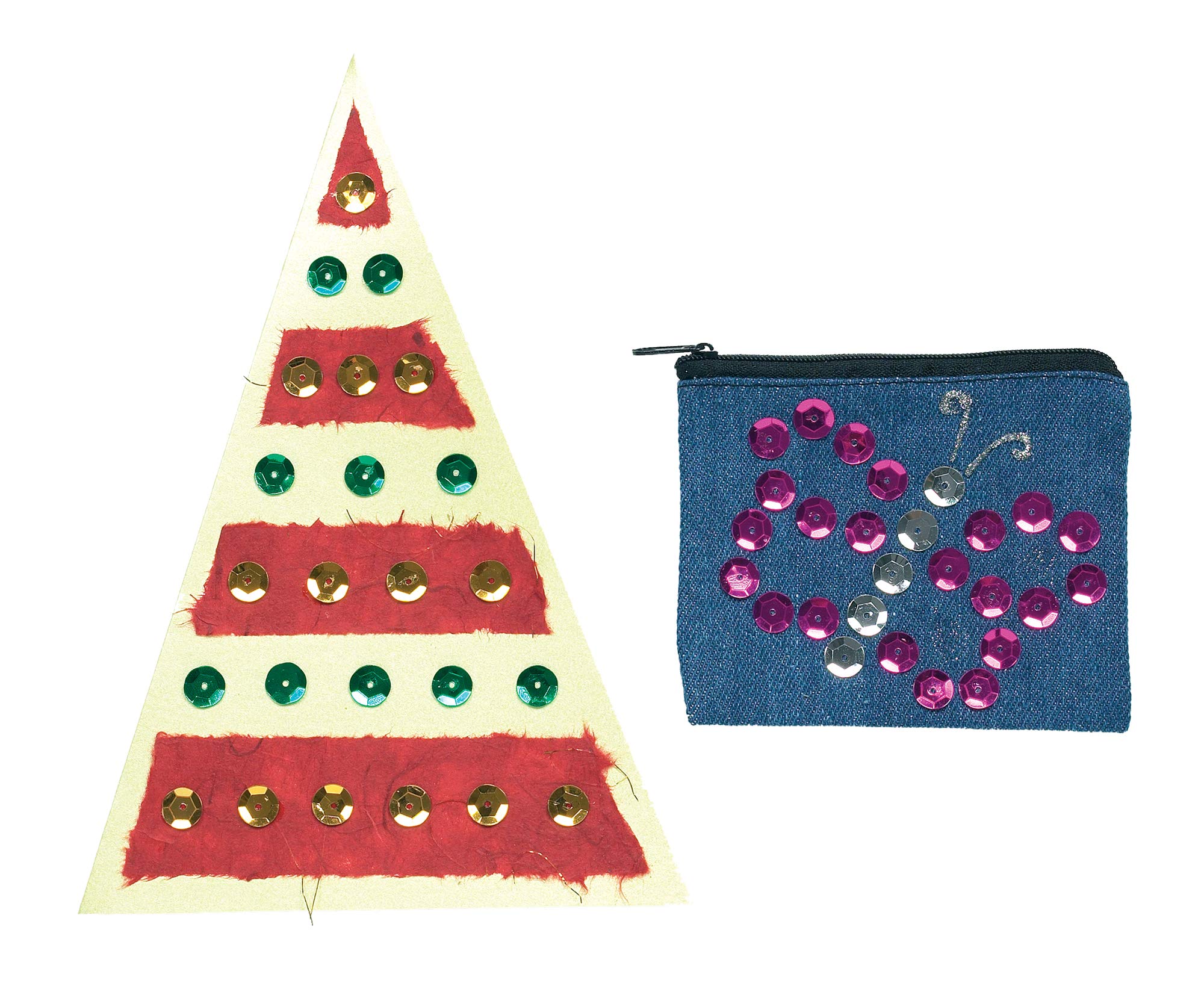 Baker Ross EX4523 Coloured Sequins Value Pack - Assorted Shiny Craft Embellishments for Kids 3