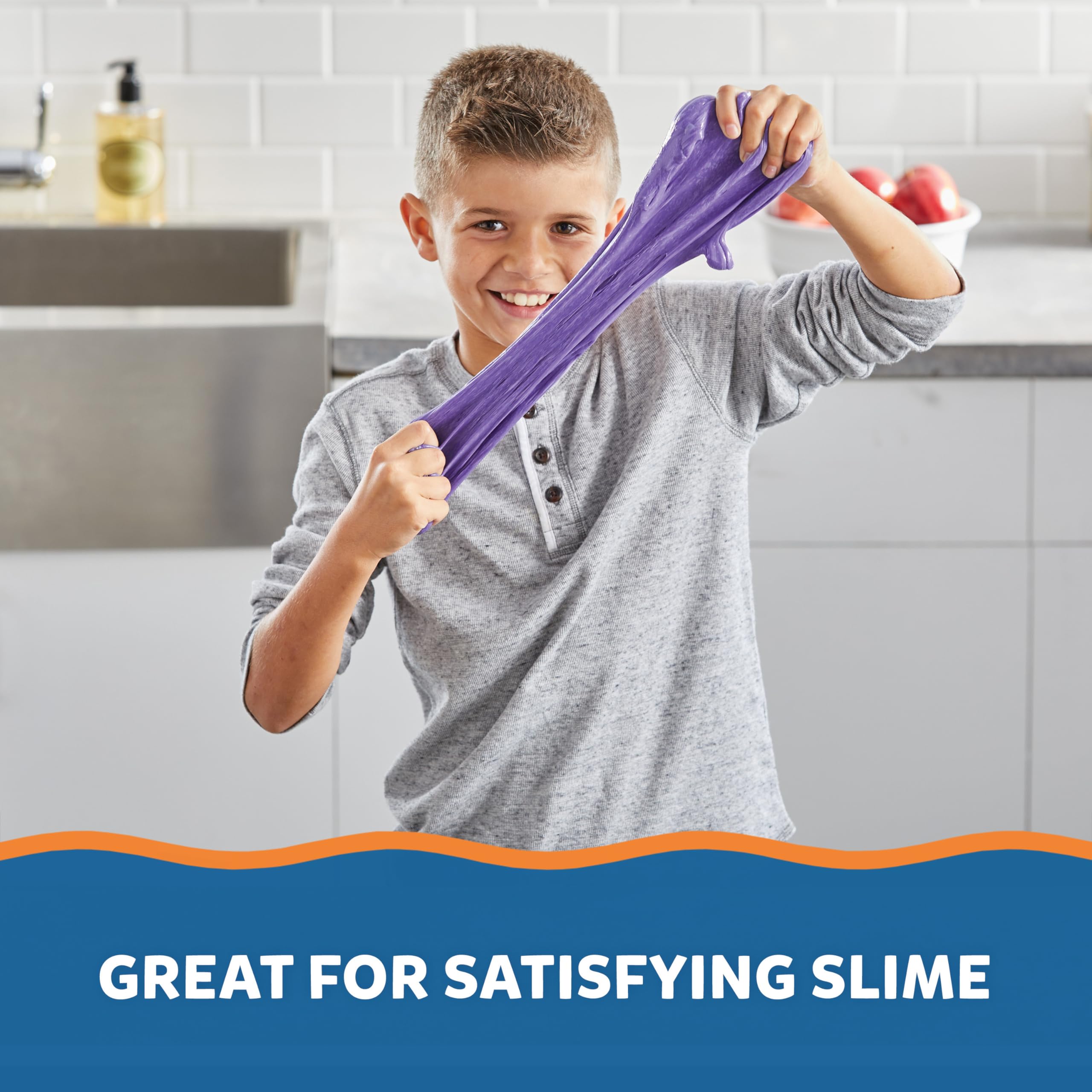 Elmer's Colour Slime Kit - Washable Purple & Pink Slime Supplies with Magical Liquid Activator 6