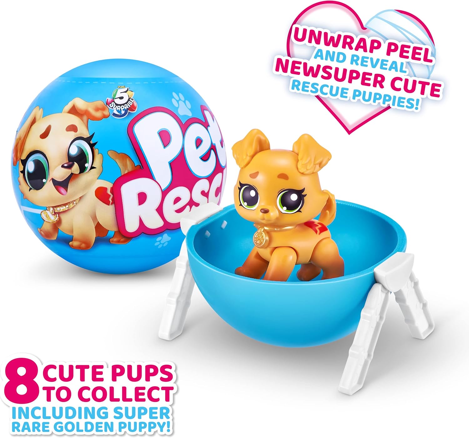 5 Surprise Pet Rescue Series 1 - Mystery Collectible Capsule (2 Pack) 8