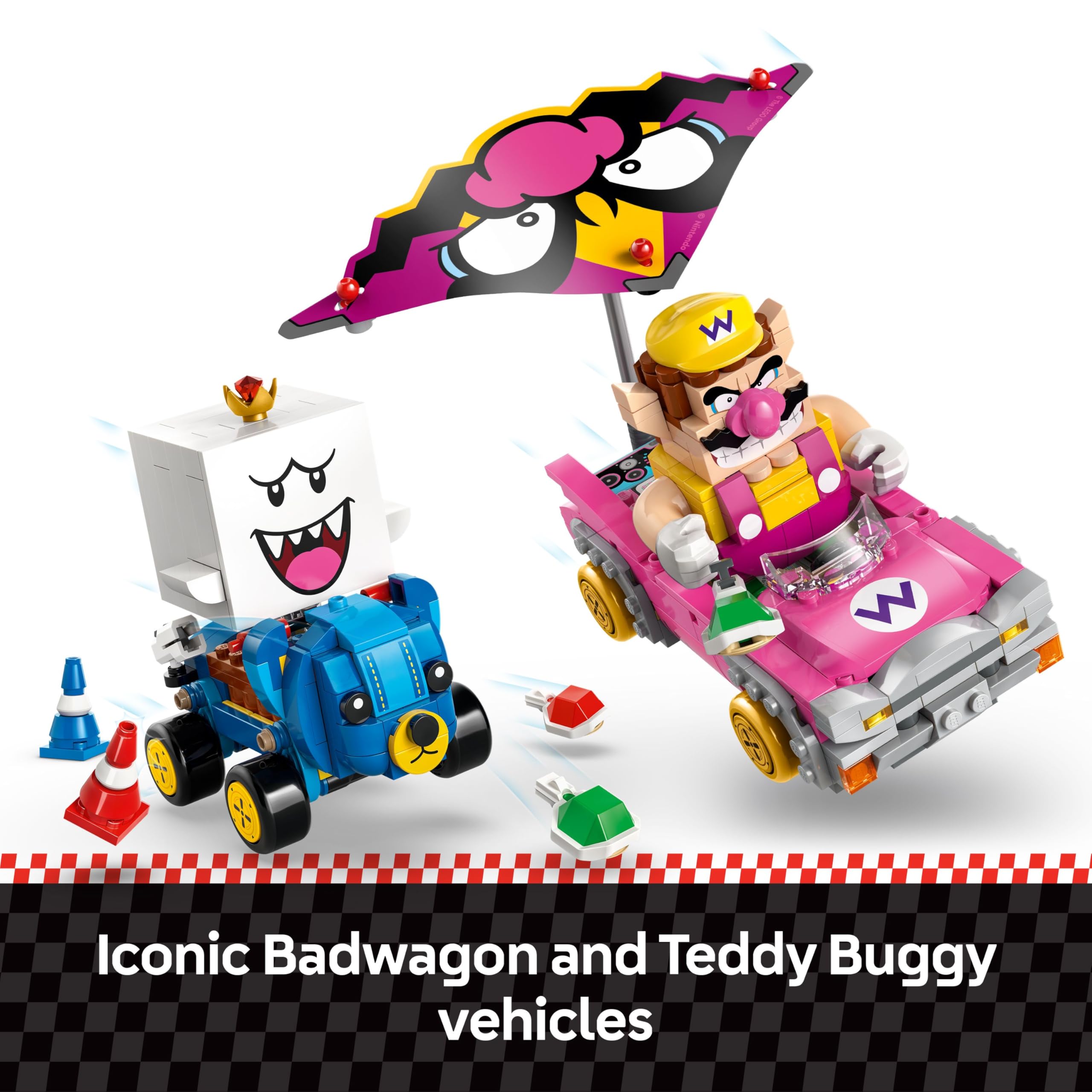 LEGO Super Mario: Wario & King Boo Mario Kart Building Set | Ages 8+ | Model 72038 5