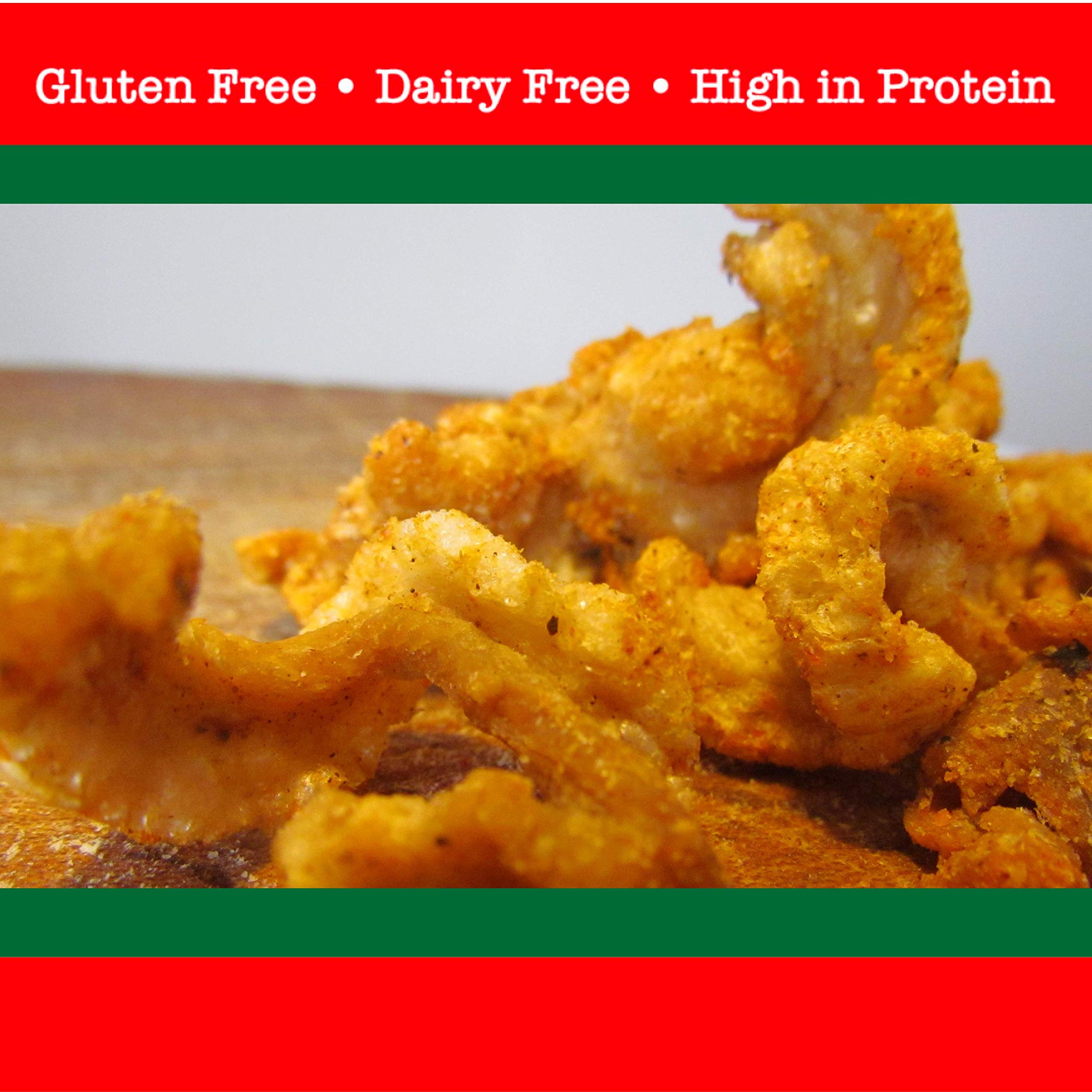 The Skibbereen Food Company Habanero Hot Chilli Pork Crackling - Gluten Free, High Protein, Low Carb Snack 16