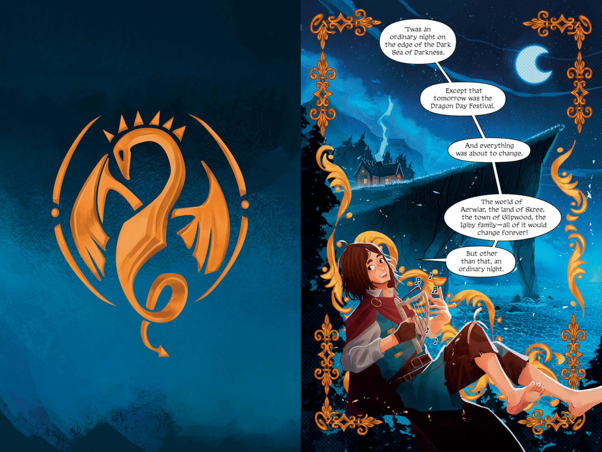 On the Edge of the Dark Sea of Darkness: The Graphic Novel - The Wingfeather Saga, Book 1 | Ages 8-12 | Hardcover