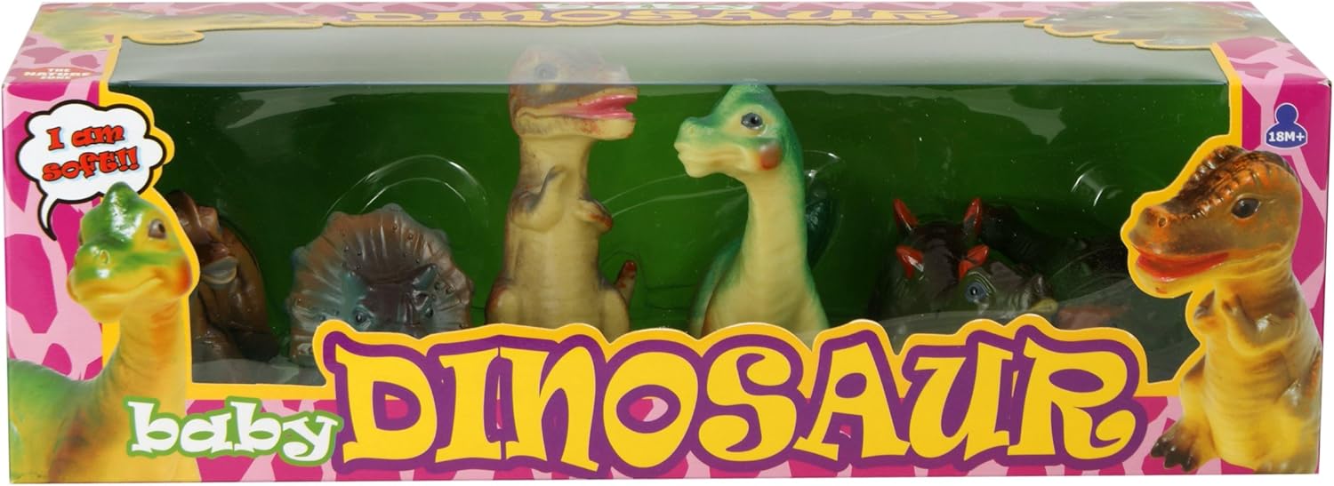 Soft Touch Baby Dinosaur Playset - 6 Soft & Squidgy Figures for Toddlers 18 Months+ 4