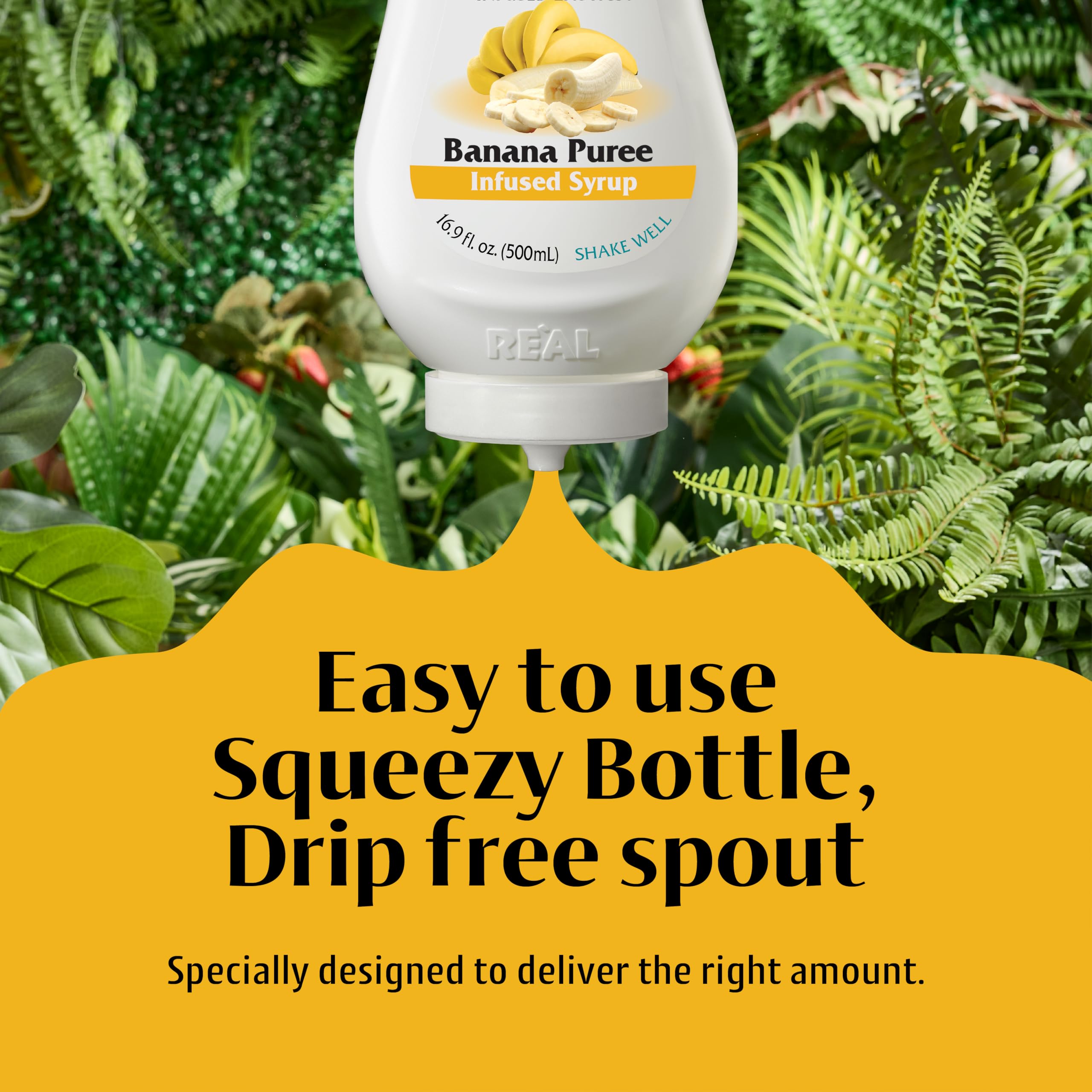 Reàl Infused Exotics Banana Puree Infused Fruit Syrup | 500 ml | Vegan, Gluten Free 3