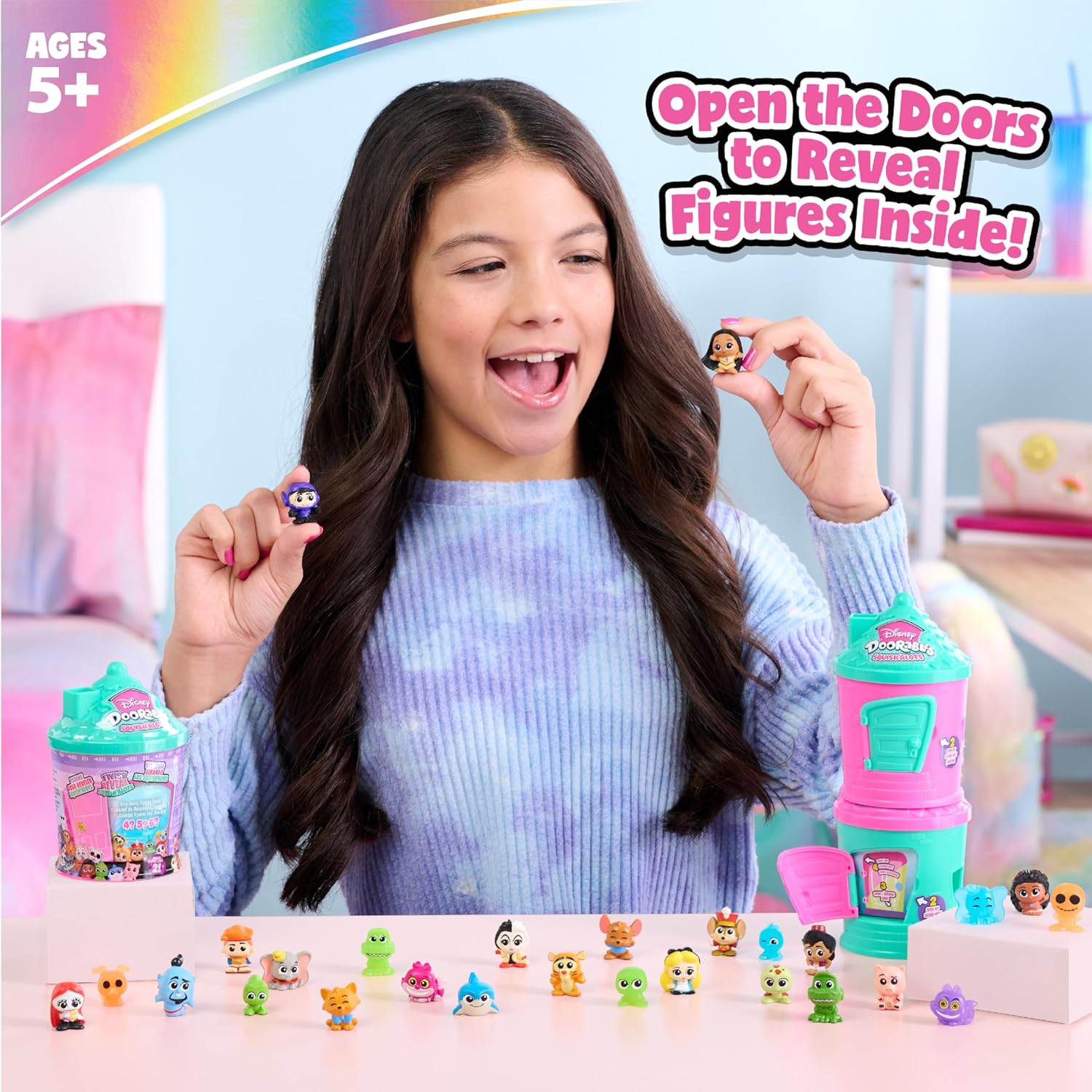 Just Play Disney Doorables Squish’Alots Series 2 - Multicolor Collectible Figures (44799)