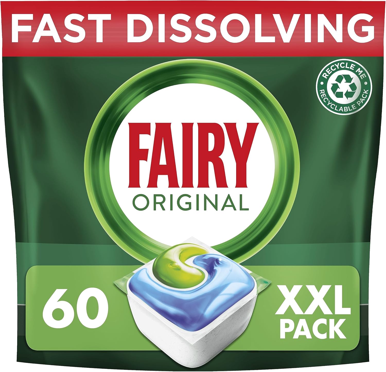 Fairy - Original All-In-1 Dishwasher Tablets (60 Capsules)