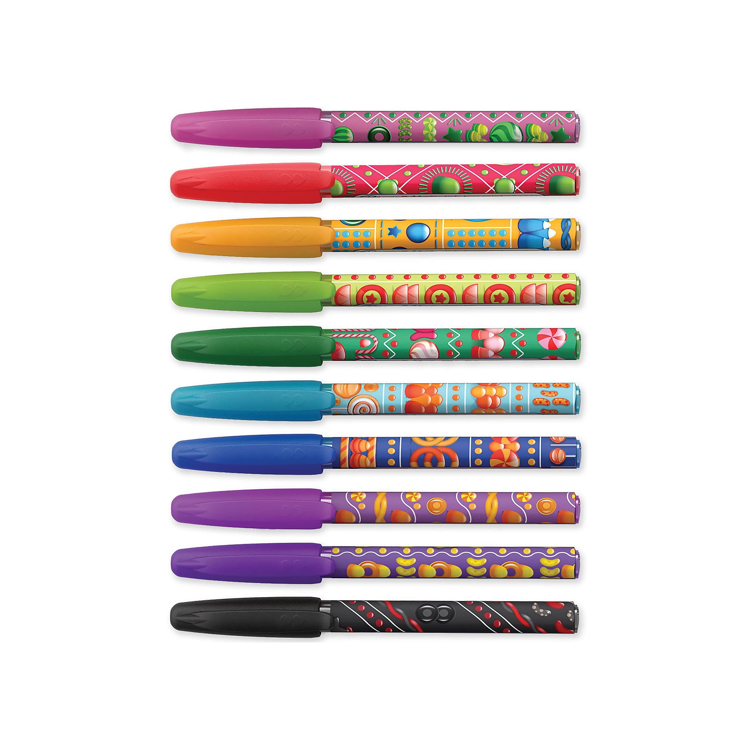 Paper Mate InkJoy Mini Ballpoint Pens, Retractable, Medium Point (1.0mm), Candy Pop Wraps, 10 Count 2