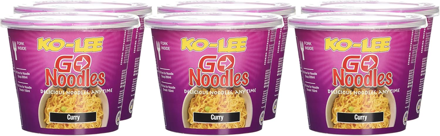 Ko-lee Go Cup Noodles Curry Flavour 65g (Pack of 12) 5