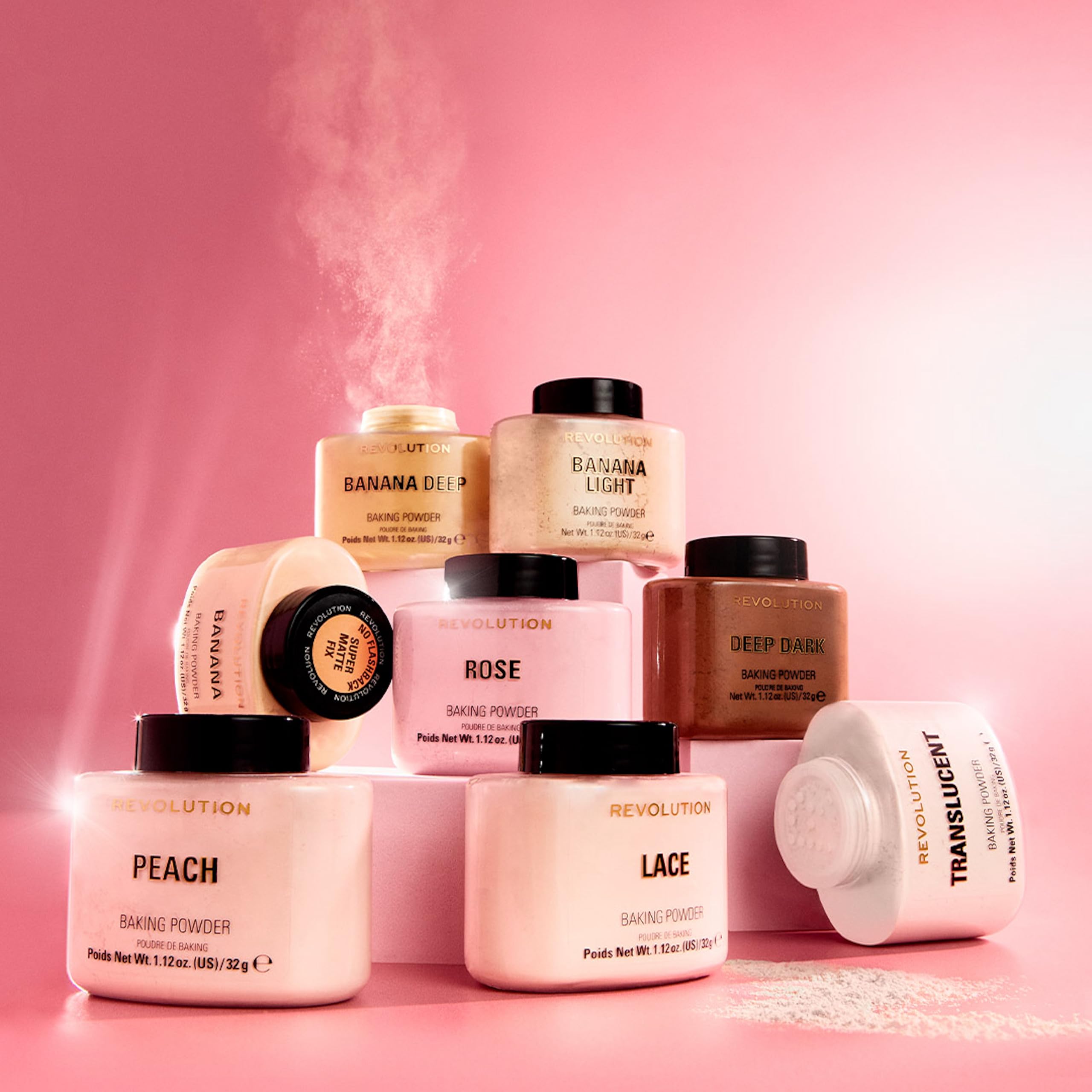 Revolution Beauty London - Loose Baking Powder for Dark Skin Tones (32g) 4